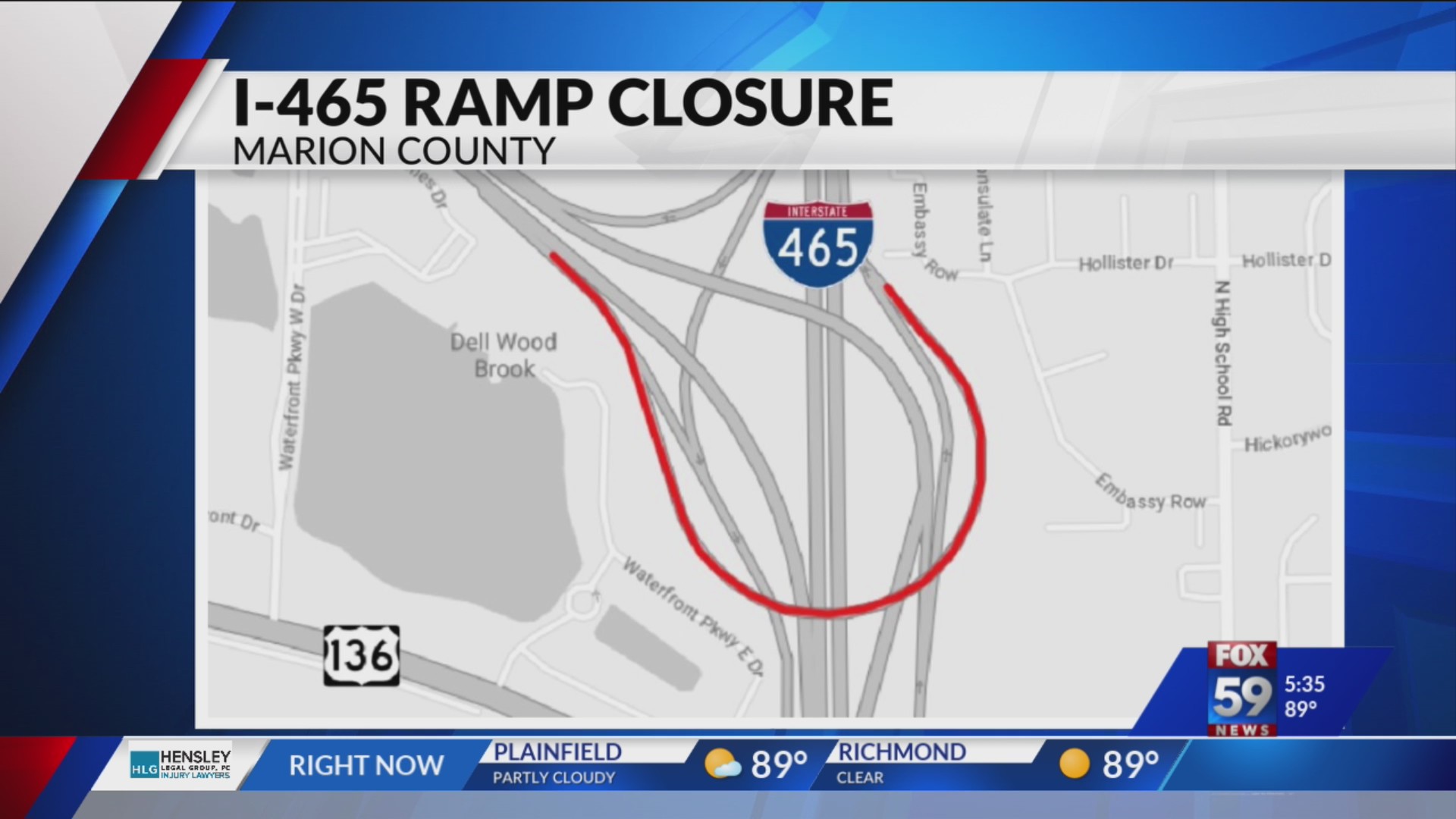 Ramp connecting I-74 eastbound and I-465 northbound to close for 3 days ...