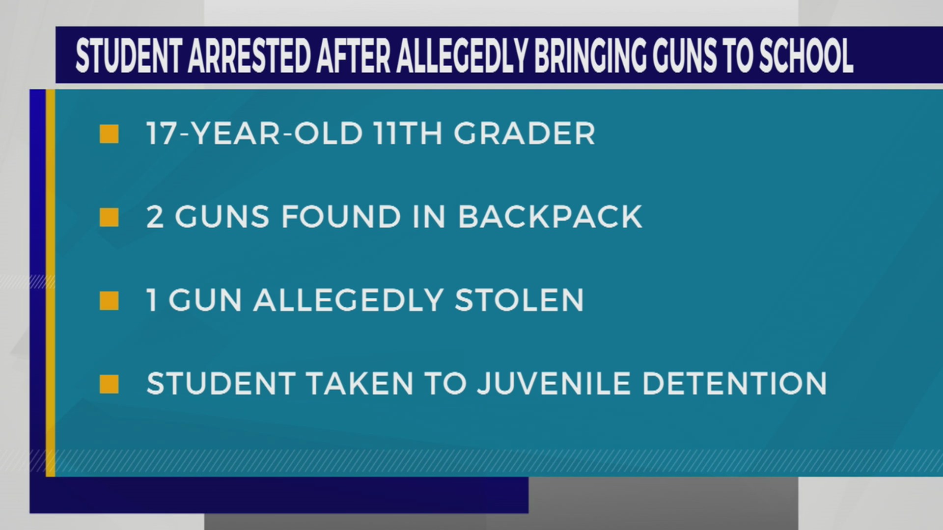Nashville high school student found carrying two loaded guns on campus ...