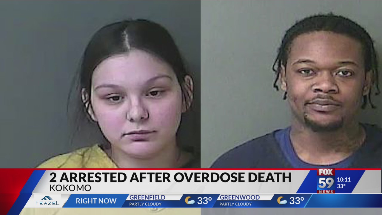 2 arrested after overdose death in Kokomo; 600+ fentanyl pills found