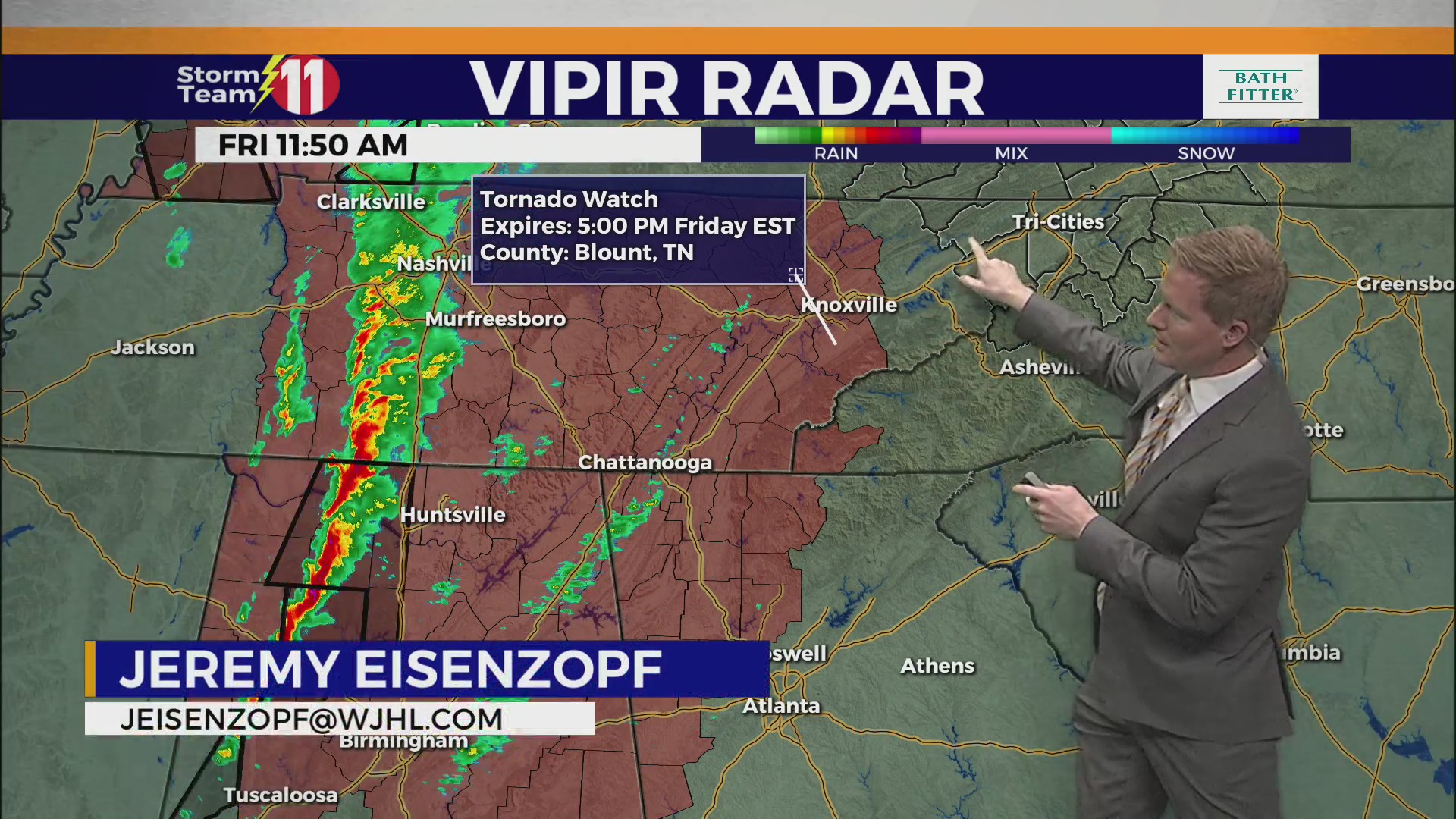 Severe risk increasing this afternoon – WJHL | Tri-Cities News & Weather