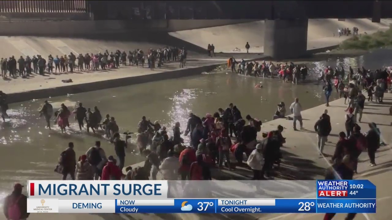 Migrants sleeping on the streets and parking structures of El Paso ...