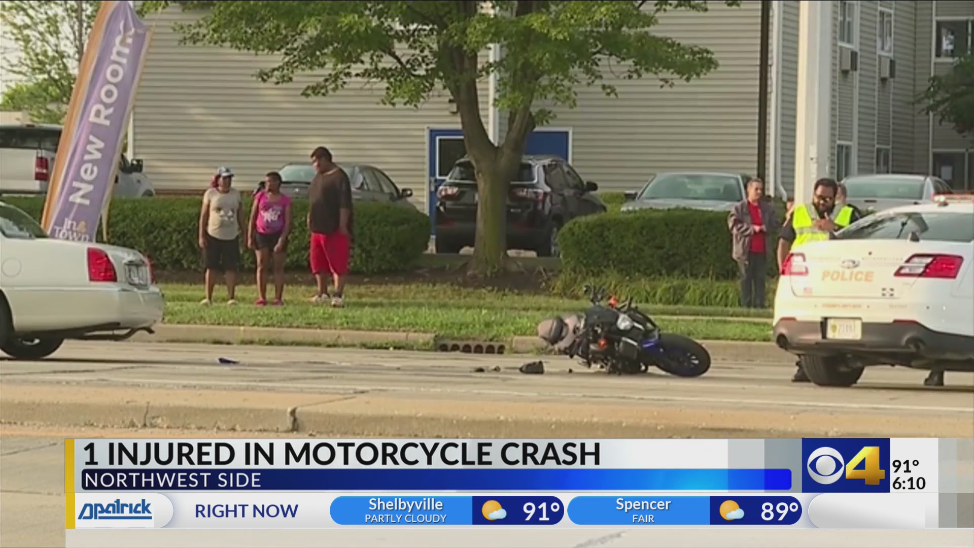 Motorcyclist in critical condition after crash on Indy’s northwest side ...