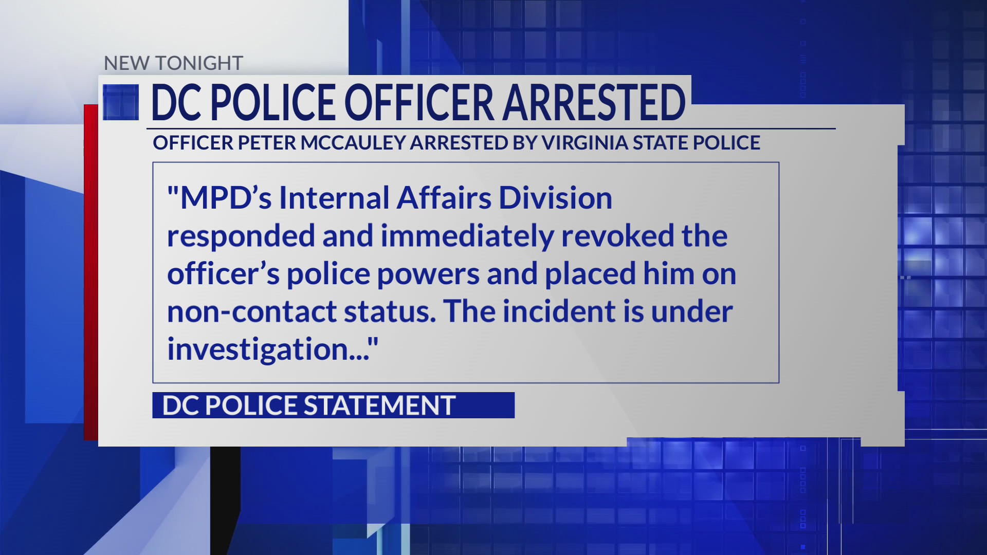 DC police officer arrested by state troopers after crash in Virginia ...
