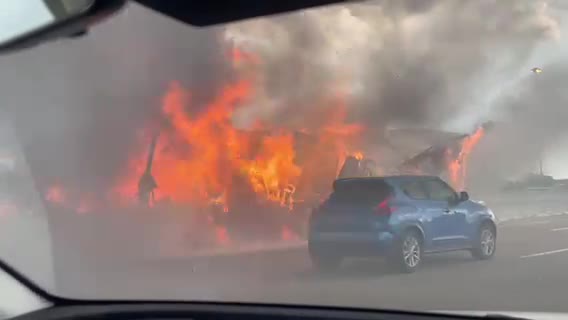 Tractor trailer catches fire on I-40, lanes blocked – WREG.com