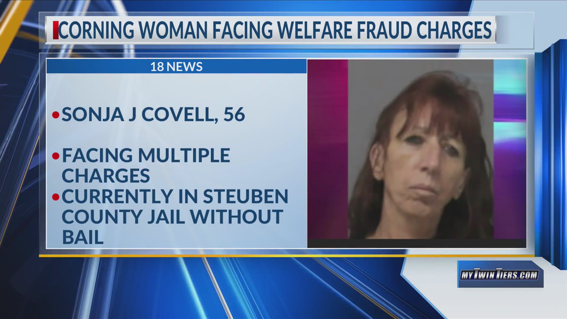 Corning woman arrested on charges involving welfare fraud – WETM ...