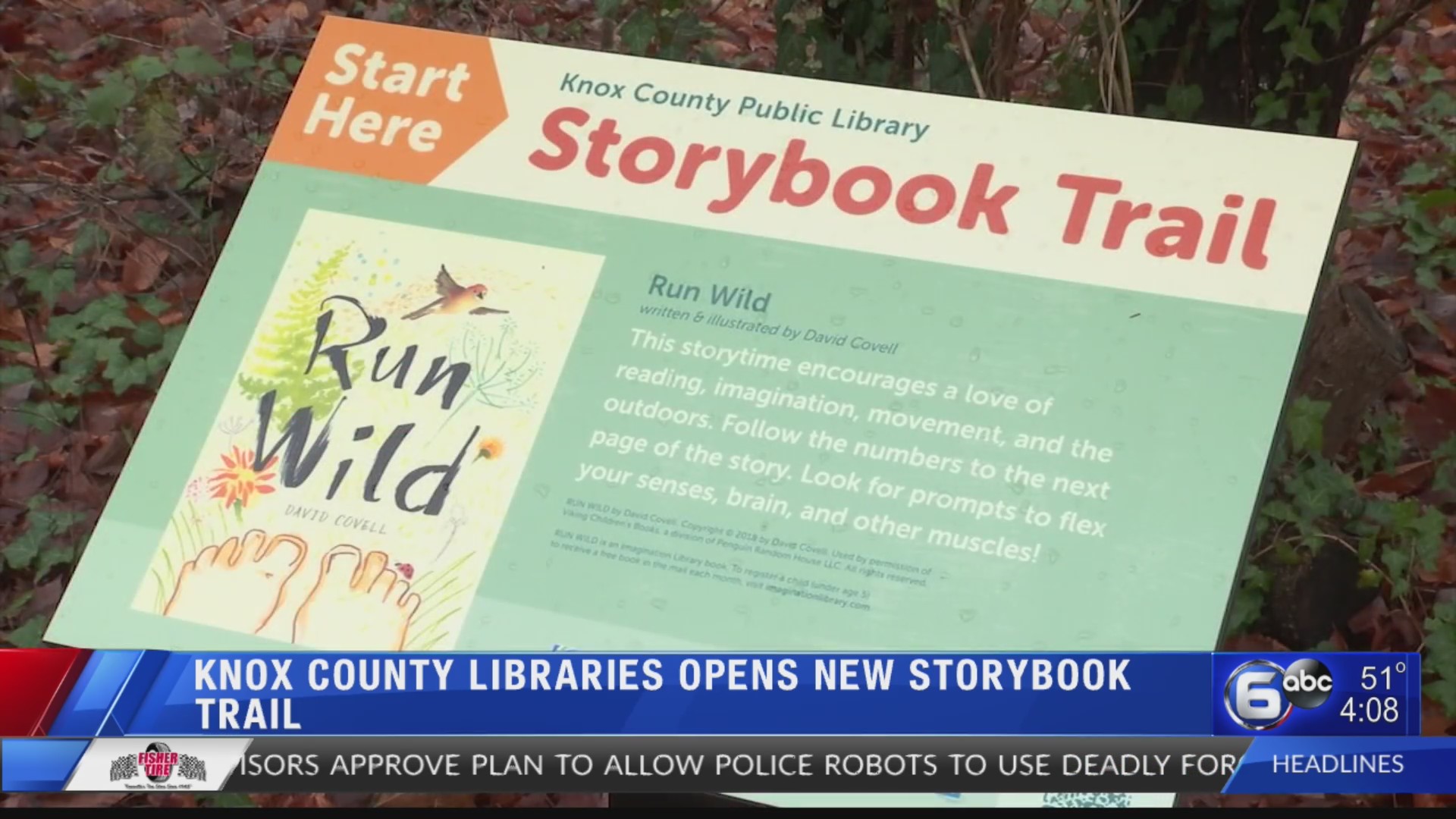Knox County Libraries opens new storybook trail WATE 6 On Your Side