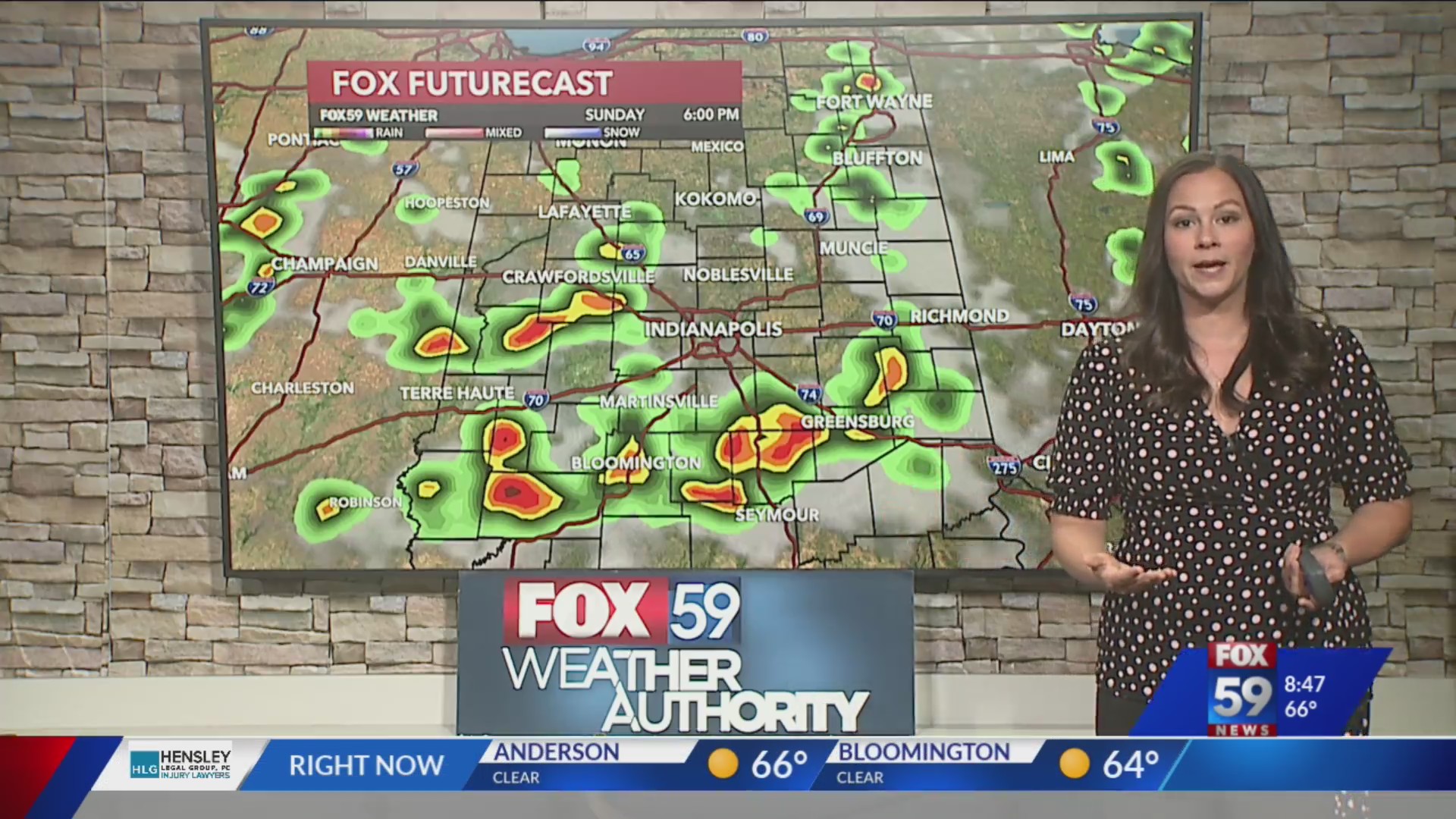 Spotty storms around Sunday; hot dome sets up this week – Fox 59