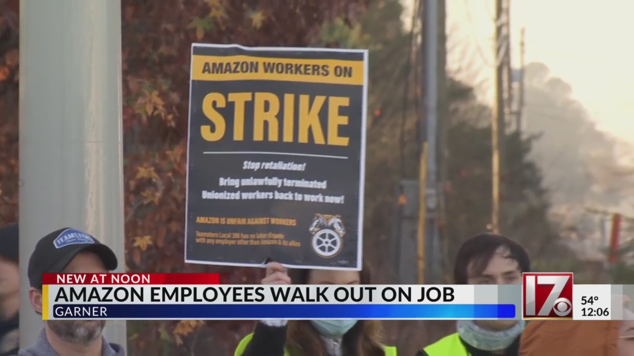 Amazon employees walk out on job in Garner