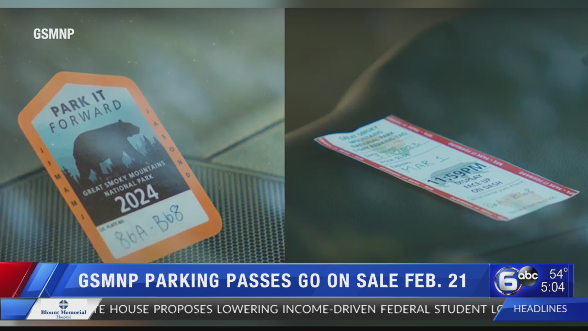 GSMNP Parking Passes go on sale Feb. 21 WATE 6 On Your Side
