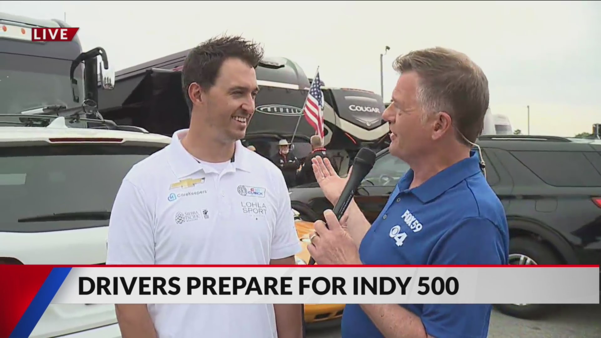 Interviewing Graham Rahal – Fox 59