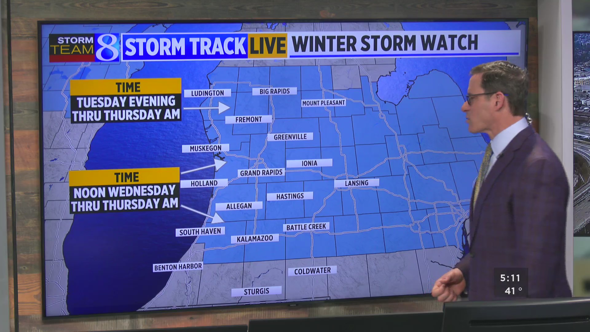 Winter storm watch set ahead of midweek wintry mess – WOODTV.com