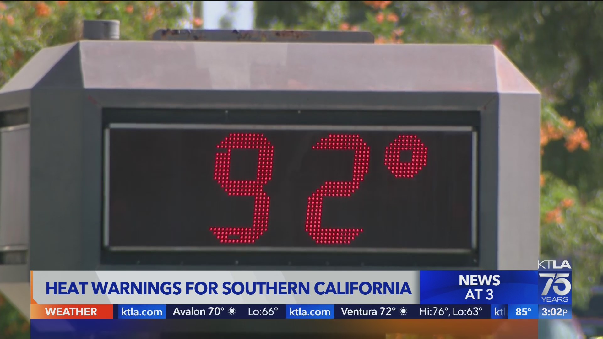 Heat warnings in effect for Southern California – KTLA