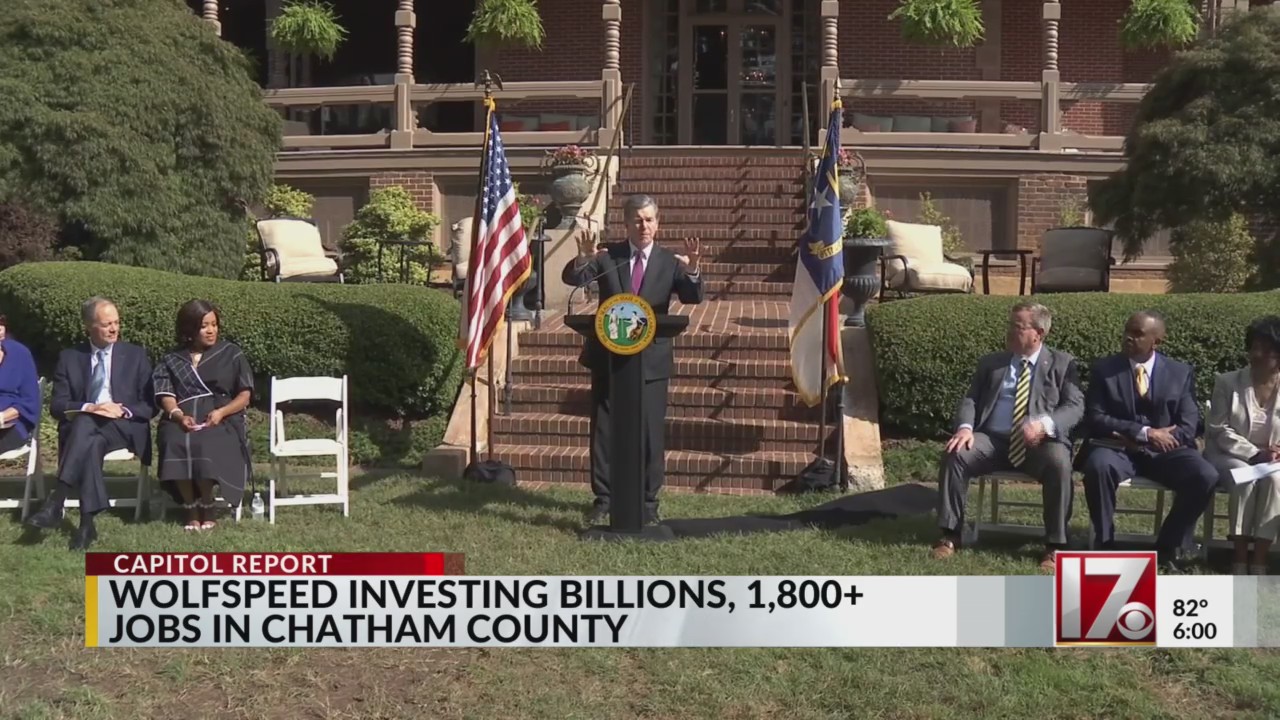 NC wins 1,800 jobs with Wolfspeed microchip materials plant