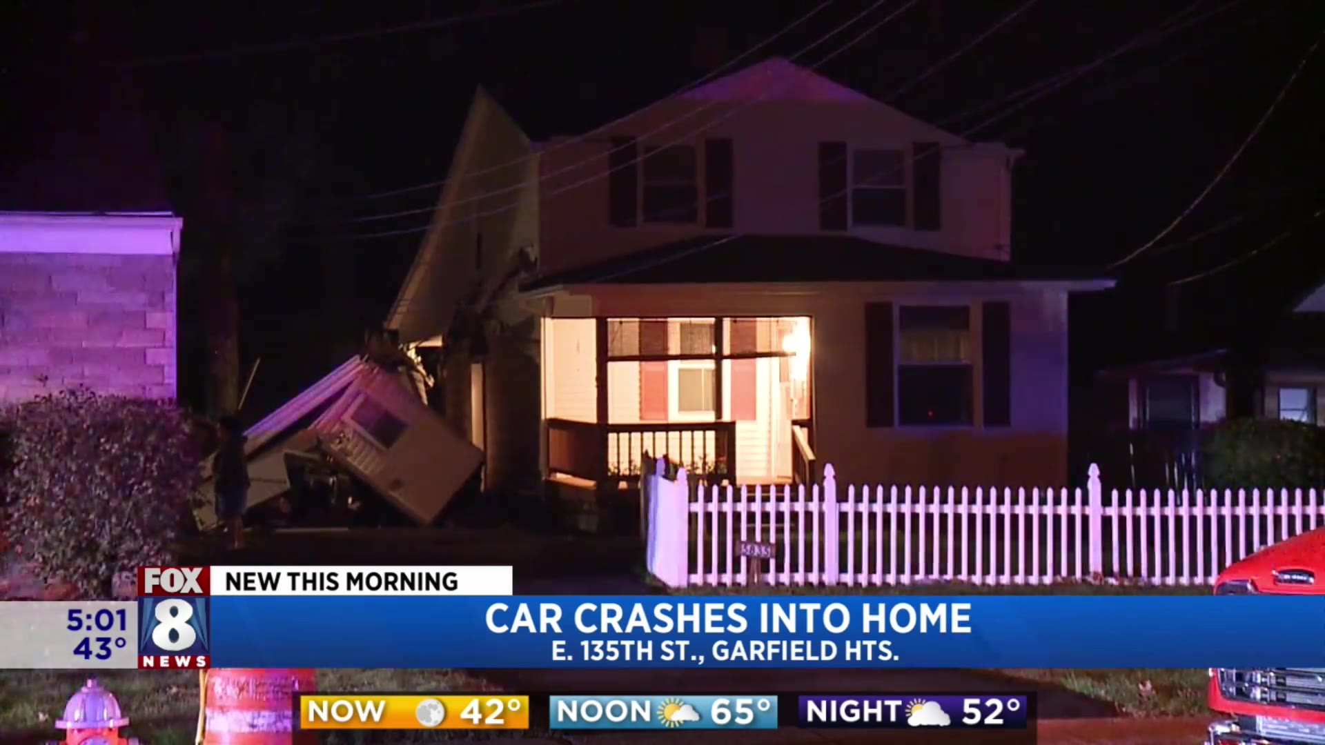 Car crashes through home and into tree – Fox 8 Cleveland WJW