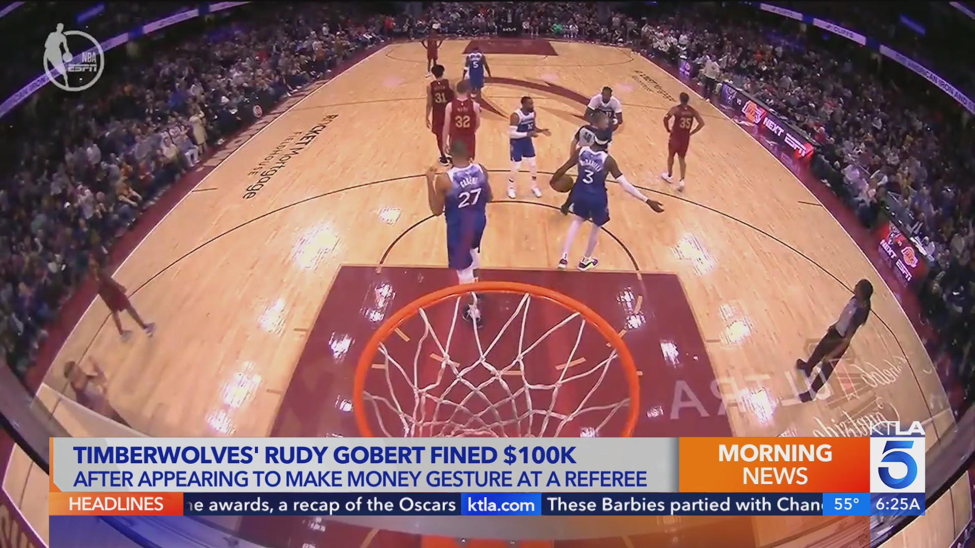 Minnesota Timberwolves center Rudy Gobert fined $100K for making money ...
