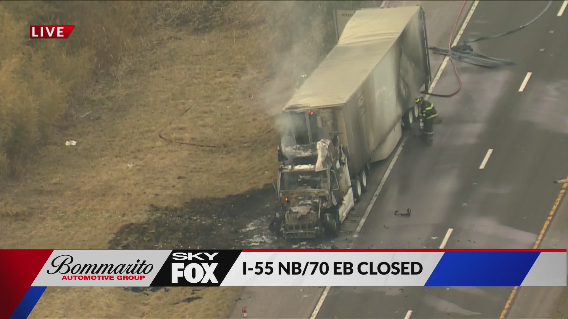 Crews responding to tractor trailer crash, I-55/70 NB closed – FOX 2
