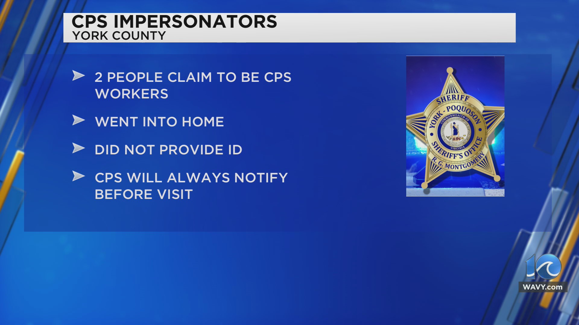 2 posed as CPS workers in York County, sheriff’s office says