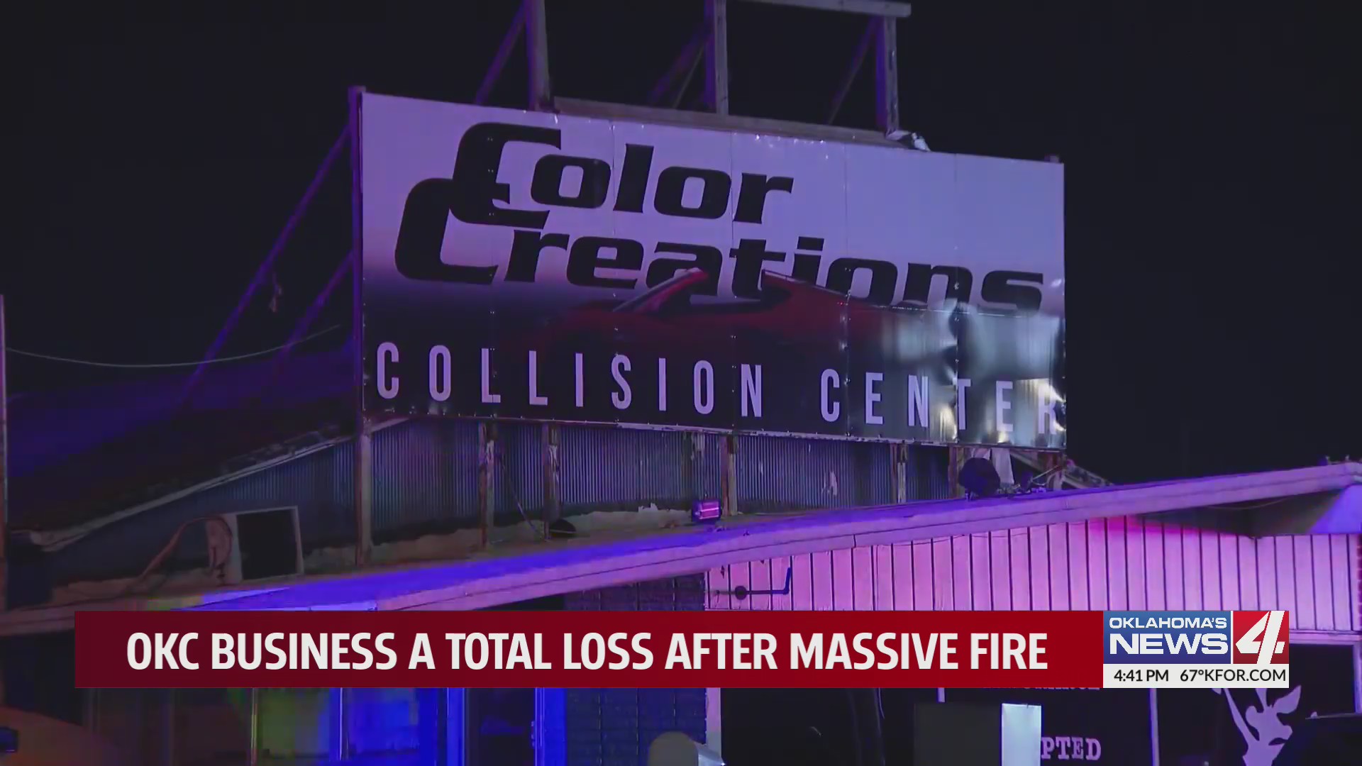 OKC business a total loss after massive fire – KFOR.com Oklahoma City