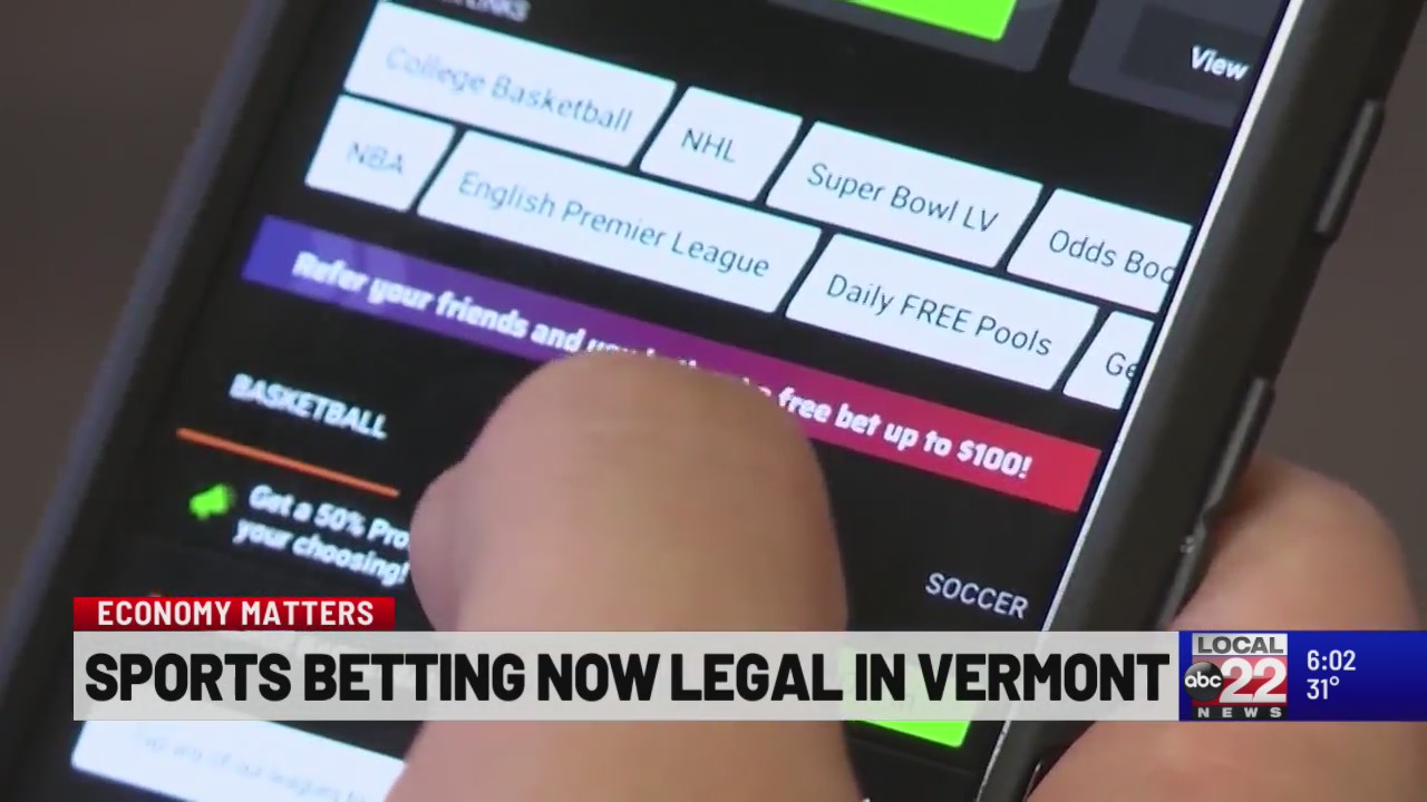 Online sports betting goes live in Vermont ABC22 & FOX44