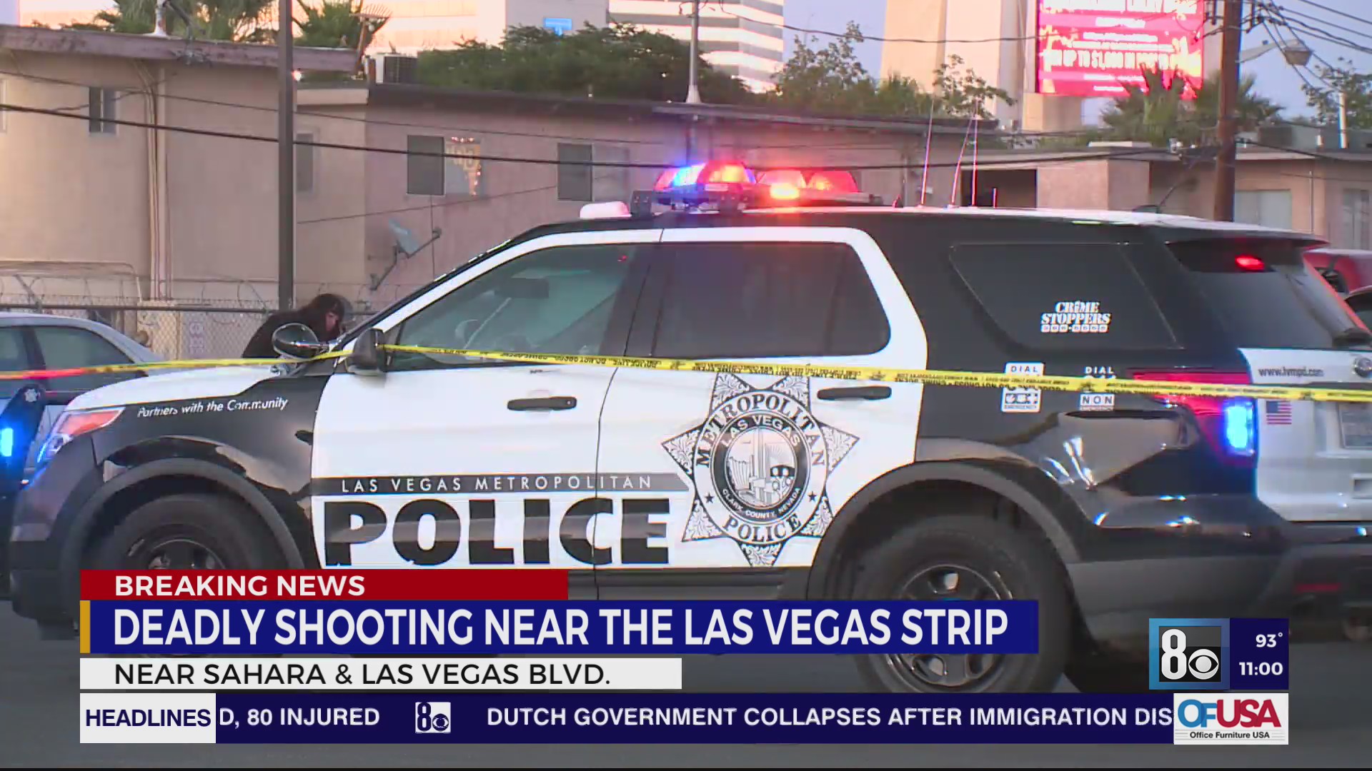Man dead after shooting near north end of Las Vegas Strip – KLAS