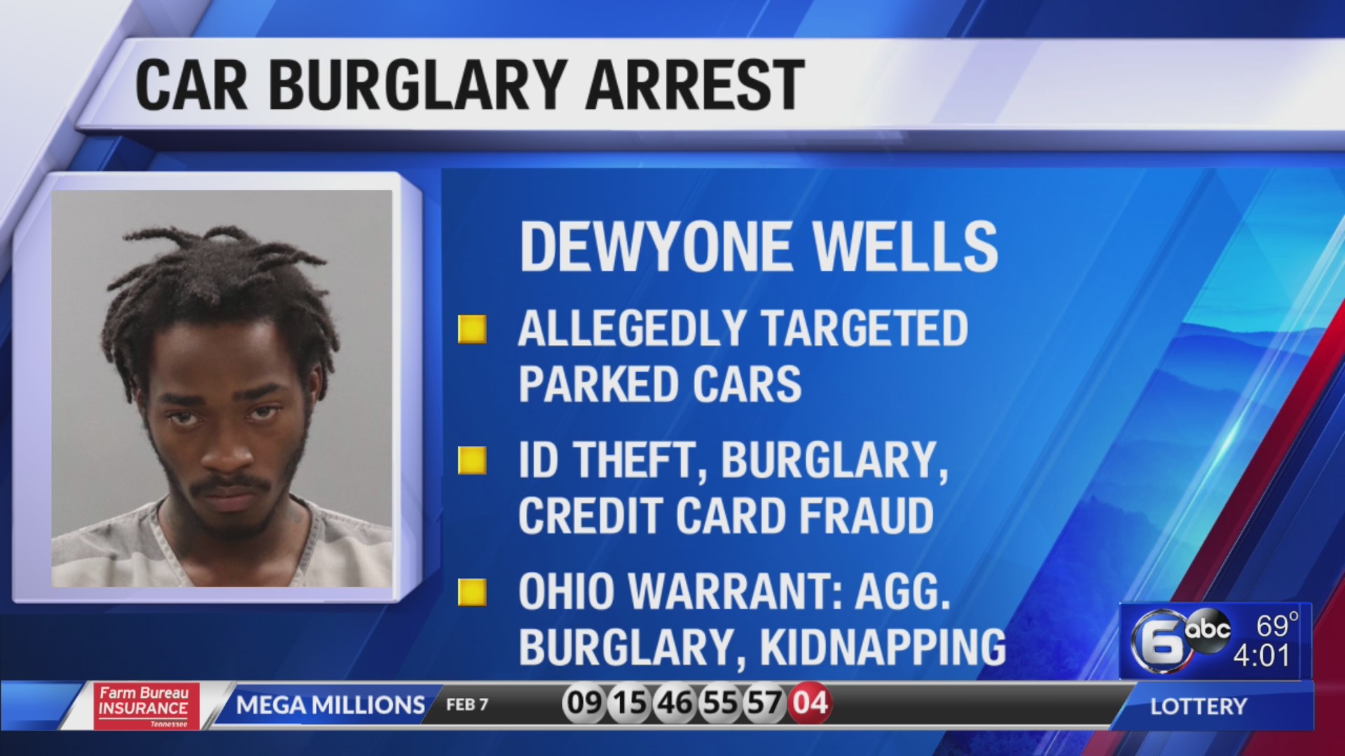 Man arrested in connection to car burglary – WATE 6 On Your Side