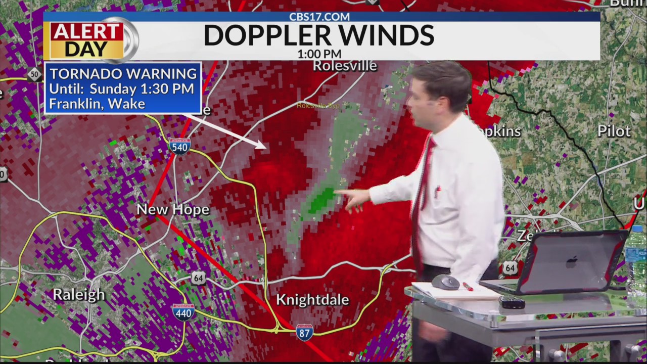 Tornado Warning issued for parts of Wake, Franklin counties – CBS17.com
