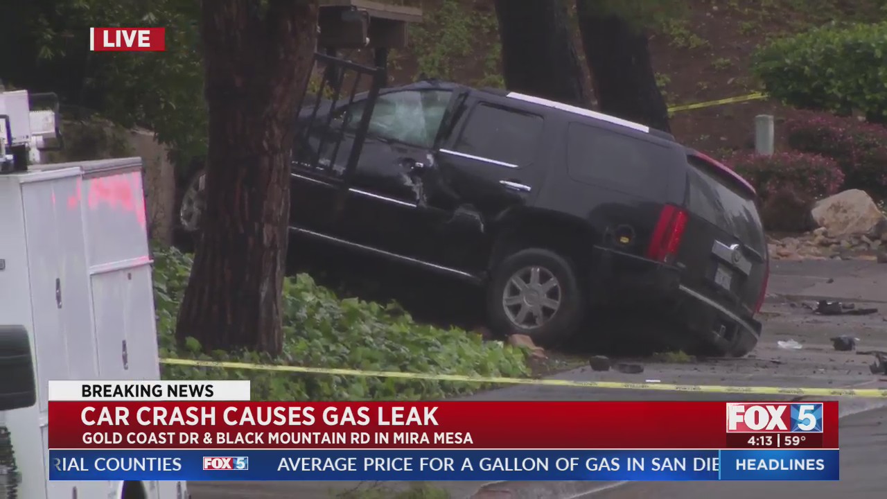 Car Crash Causes Gas Leak FOX 5 San Diego & KUSI News