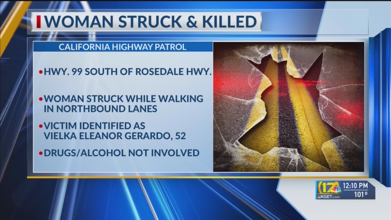 Coroner identifies woman killed by semi-truck along Hwy 99 – KGET 17 News