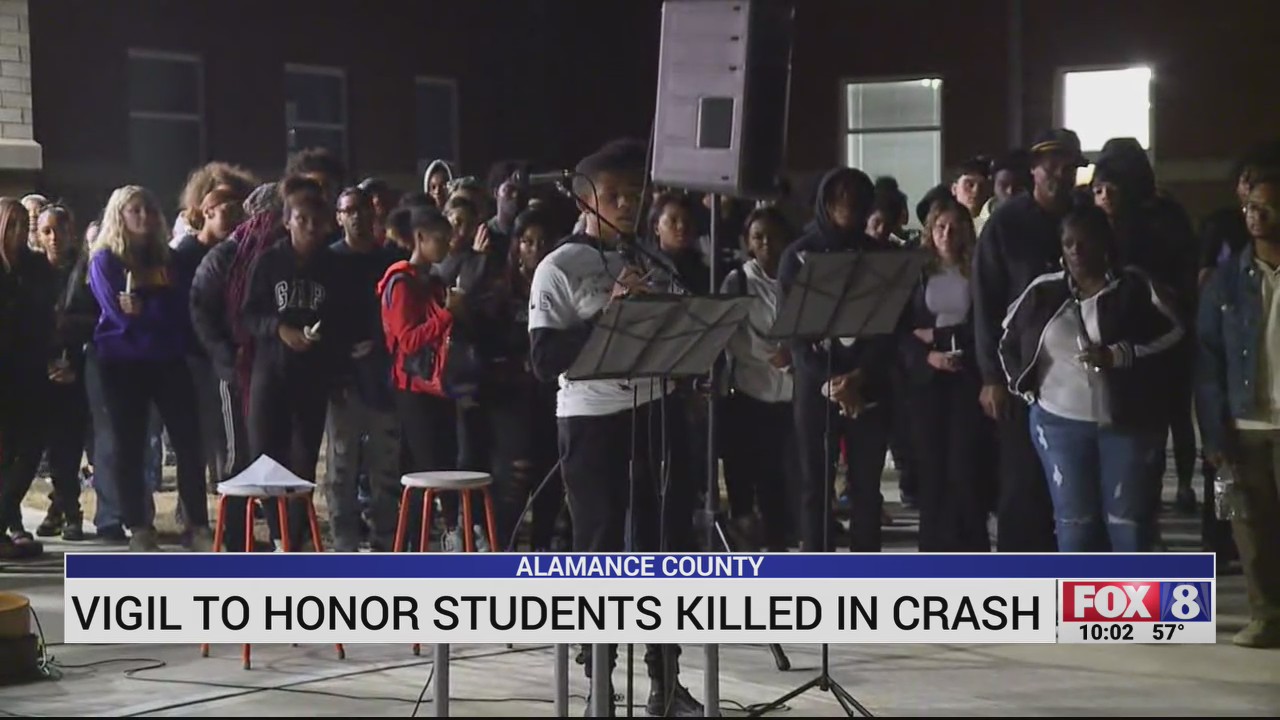 Vigil held to honor students killed in crash in Alamance County – FOX8 WGHP