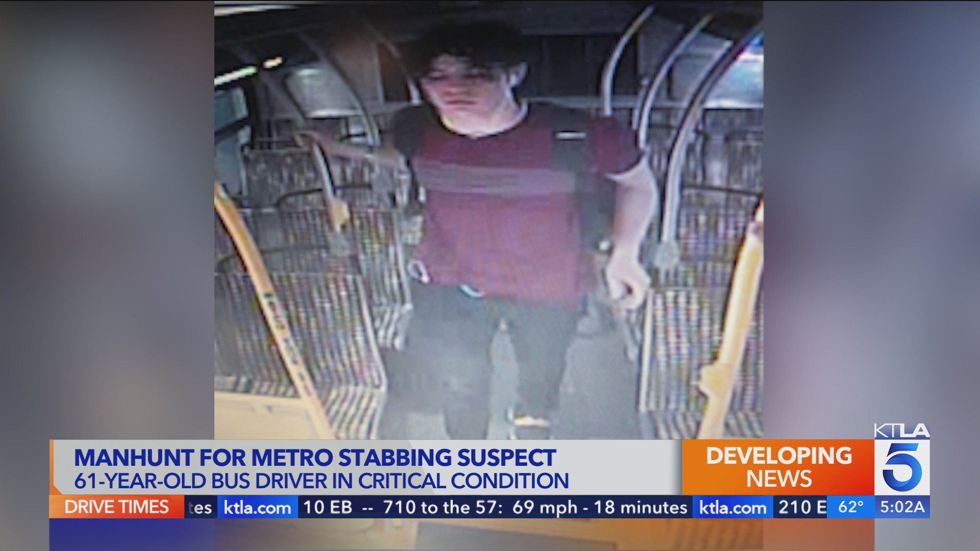 Police searching for suspect accused of stabbing Metro driver multiple ...