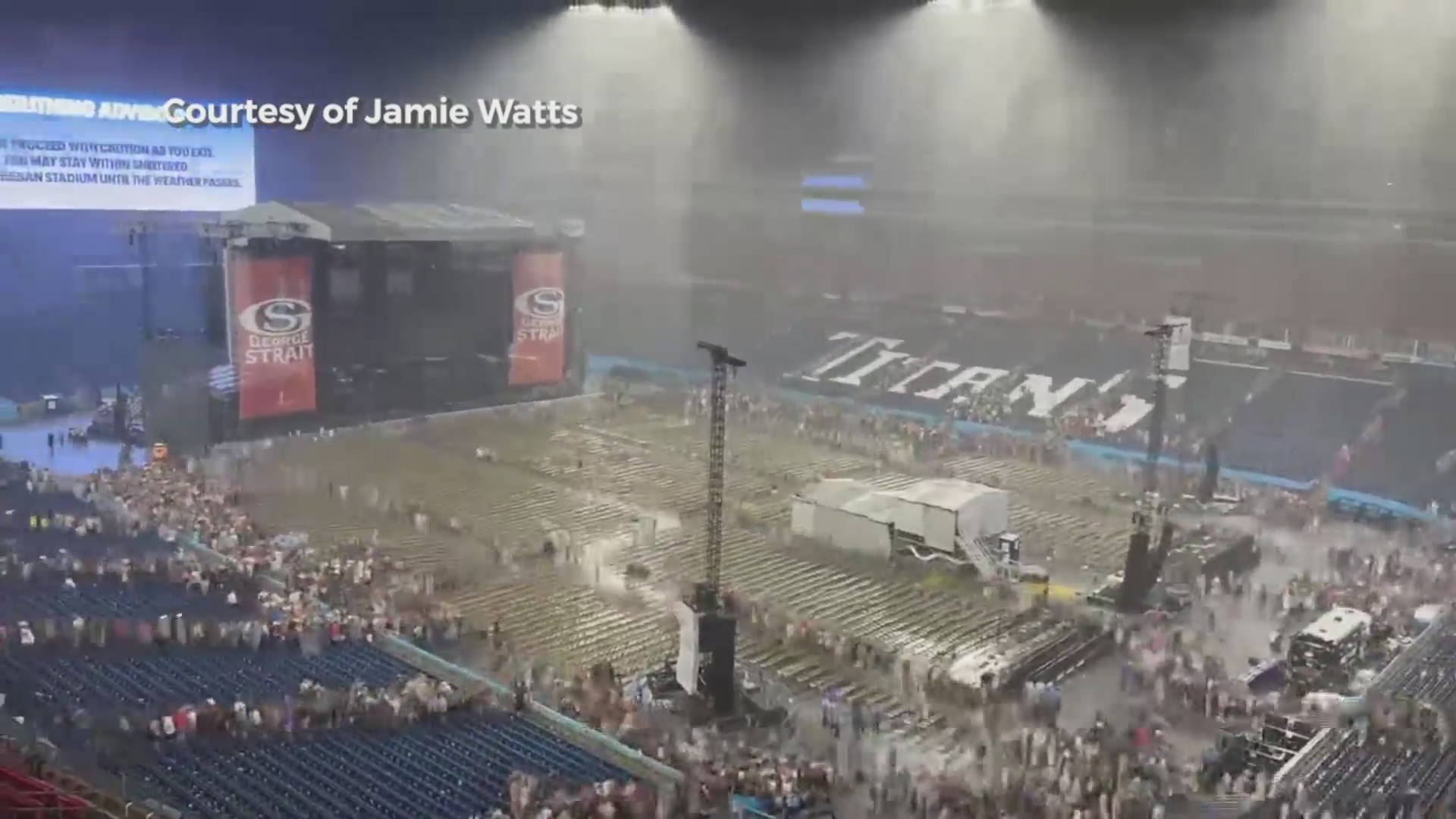 Nissan Stadium evacuated during Strait concert WKRN News 2