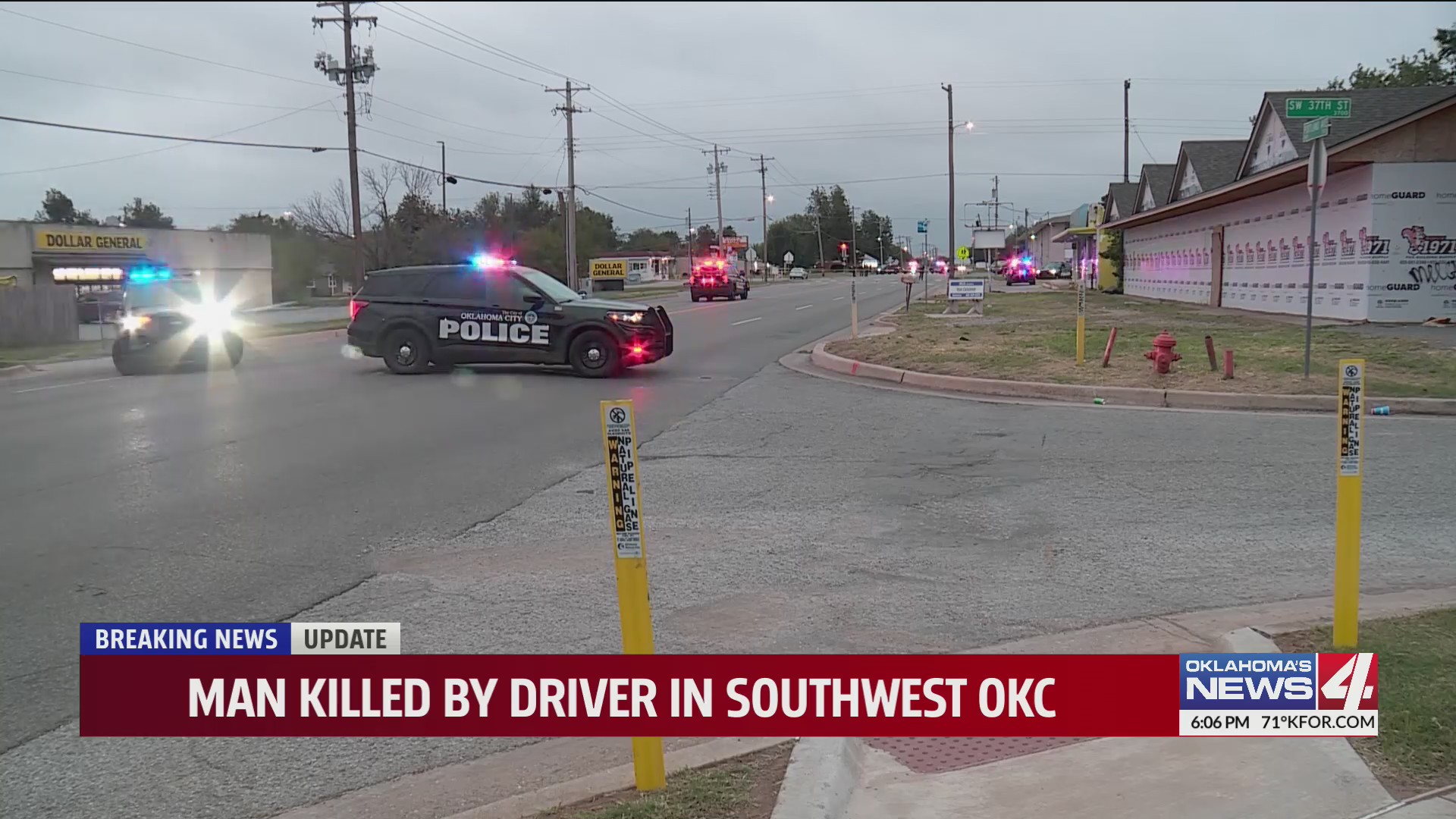 Man killed by driver in southwest OKC – KFOR.com Oklahoma City