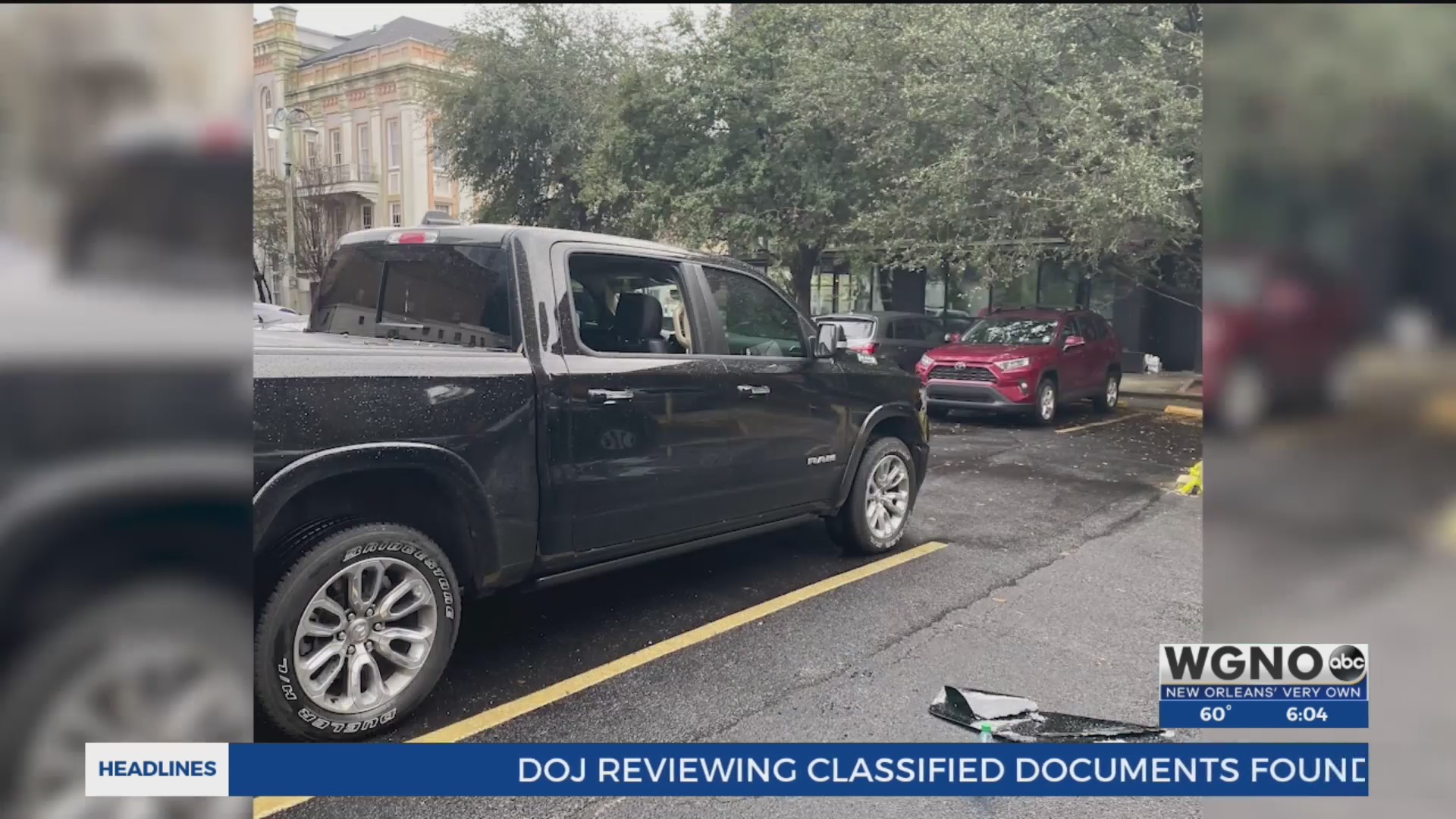 Saints fans return from game to find broken car windows WGNO