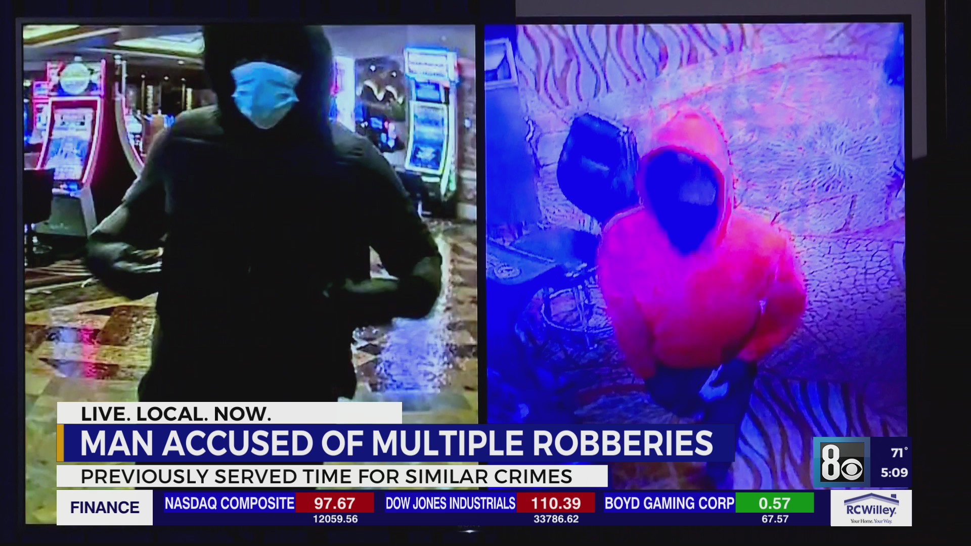 Las Vegas police arrest suspect wanted in string of casino robberies