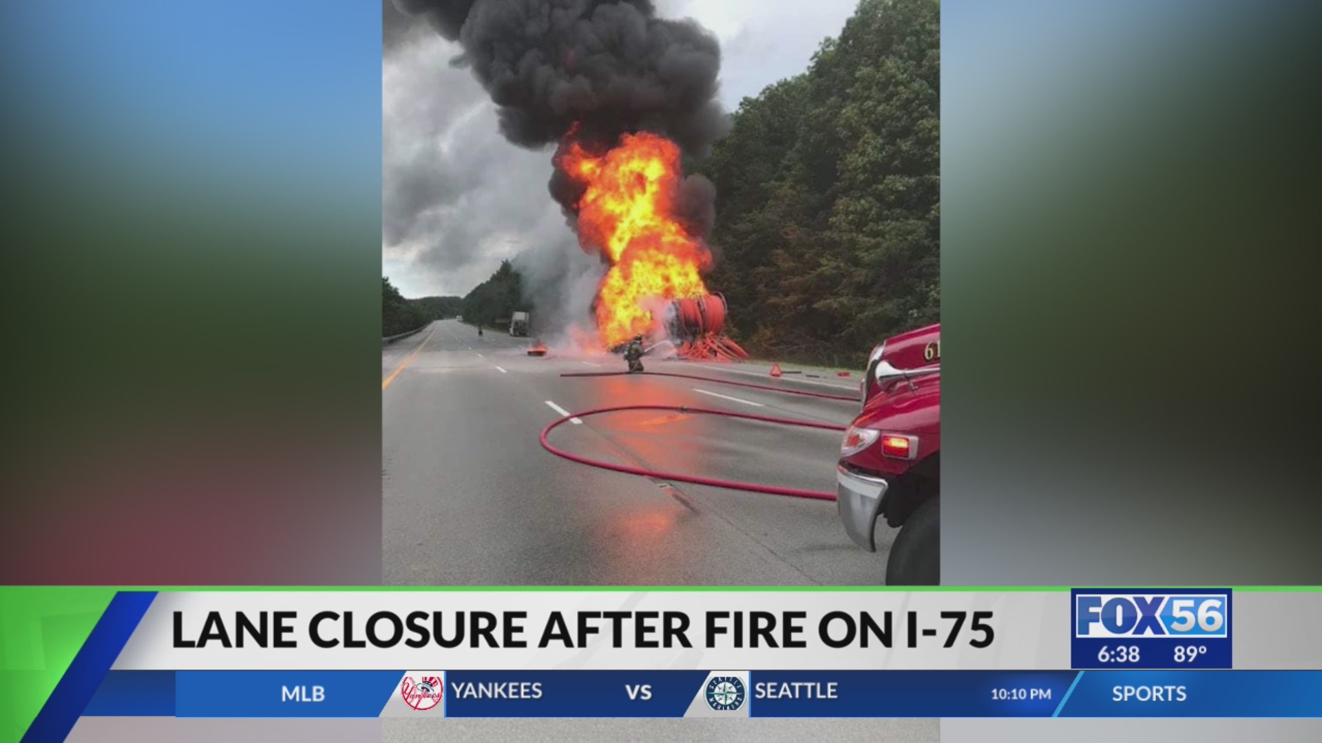 Vehicle inferno causes I-75 lane closure in Rockcastle County – FOX 56 News