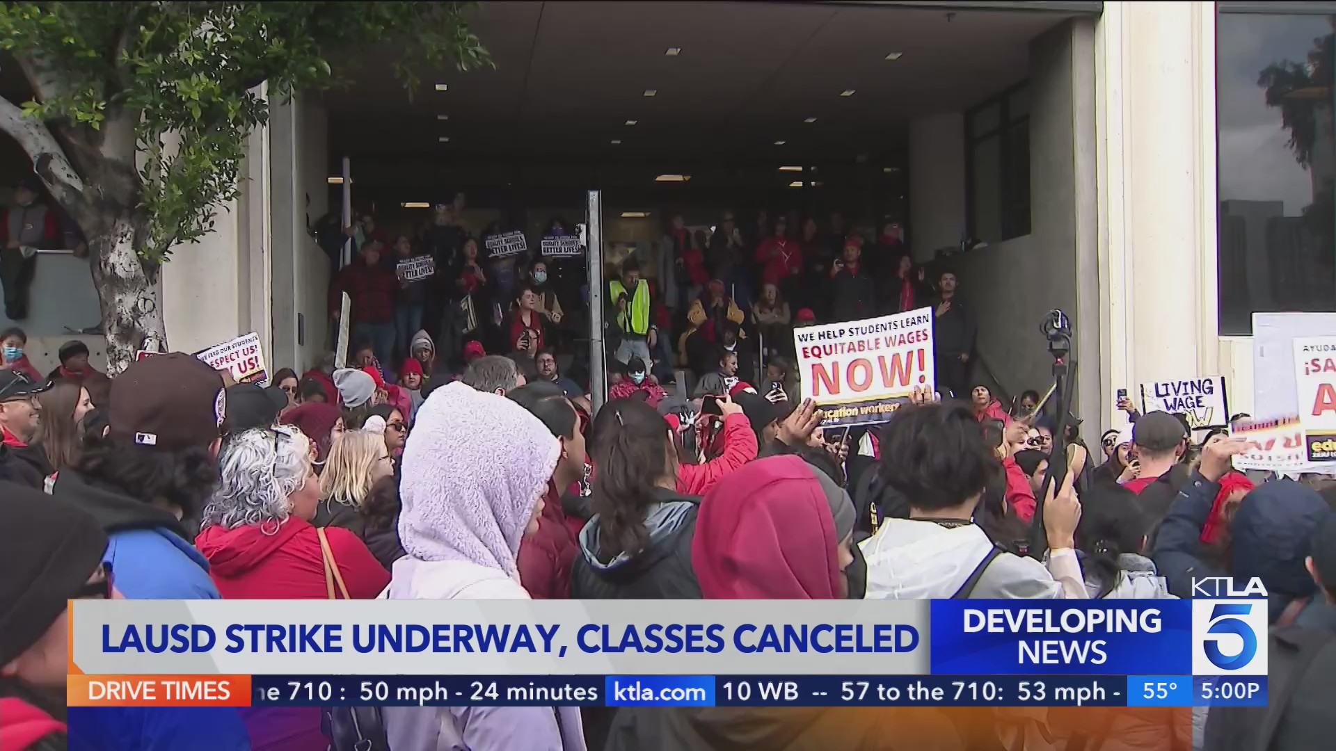 LAUSD classes cancelled amid workers strike KTLA