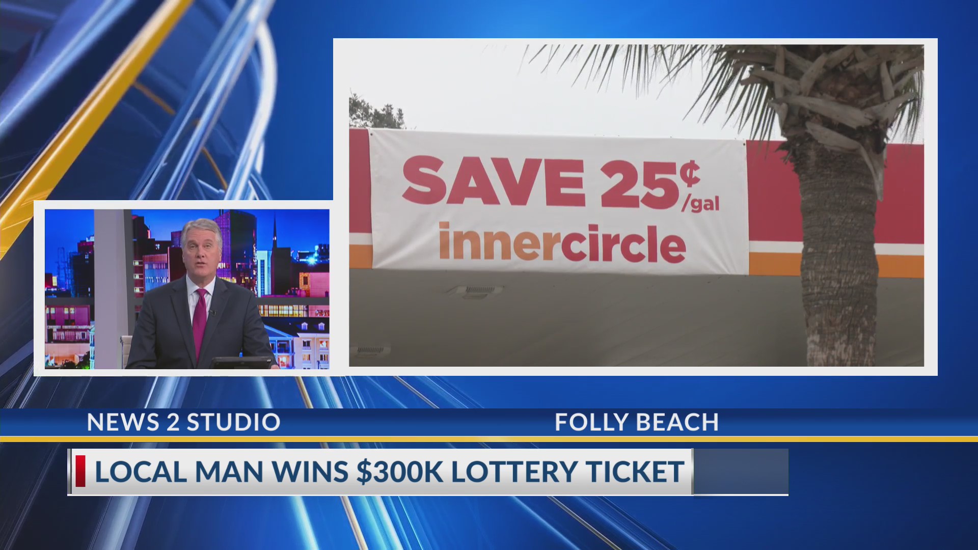 Man wins 300K after purchasing winning lottery ticket at Folly Beach