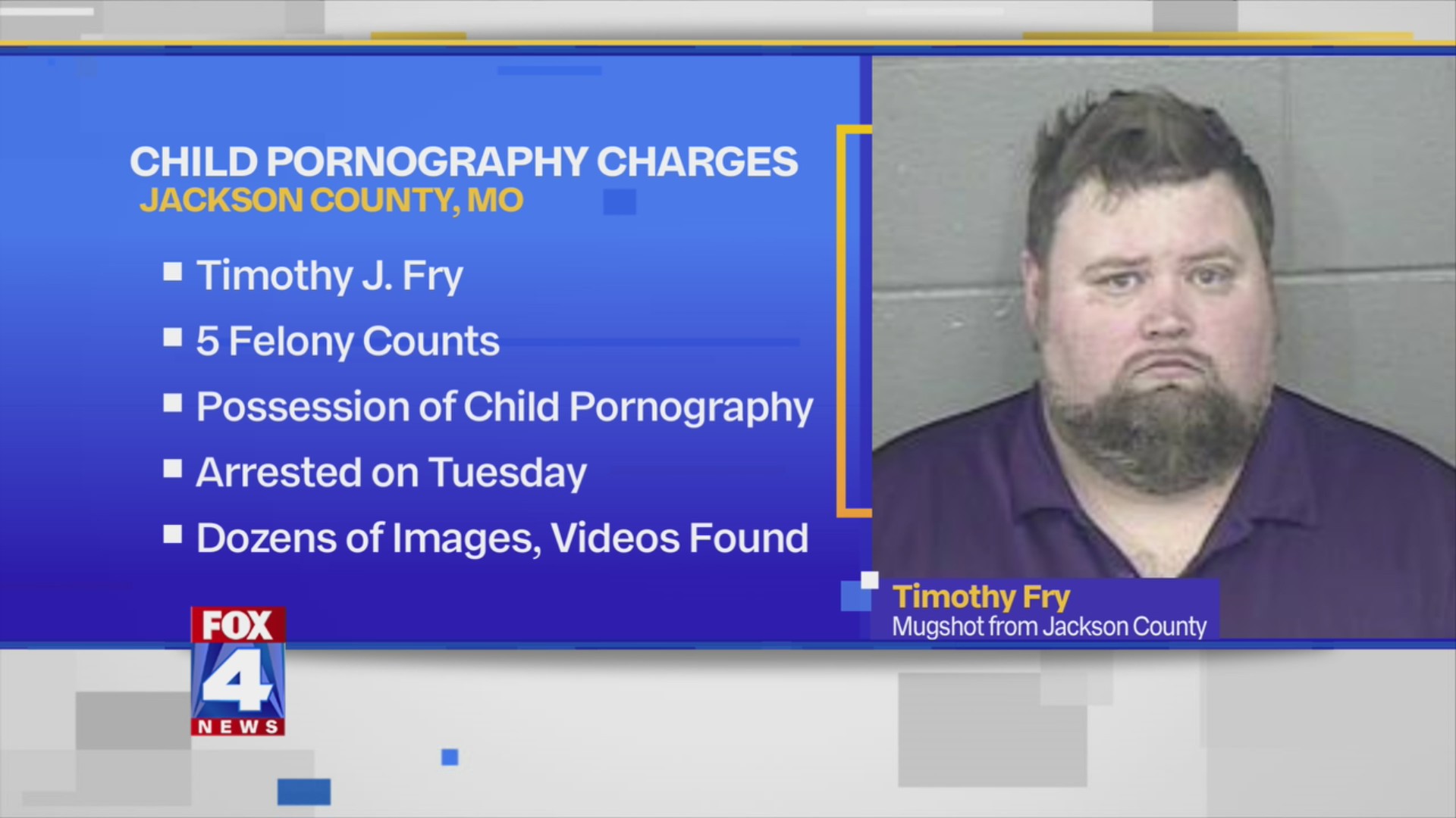 Independence man facing multiple child porn charges – FOX 4 Kansas City