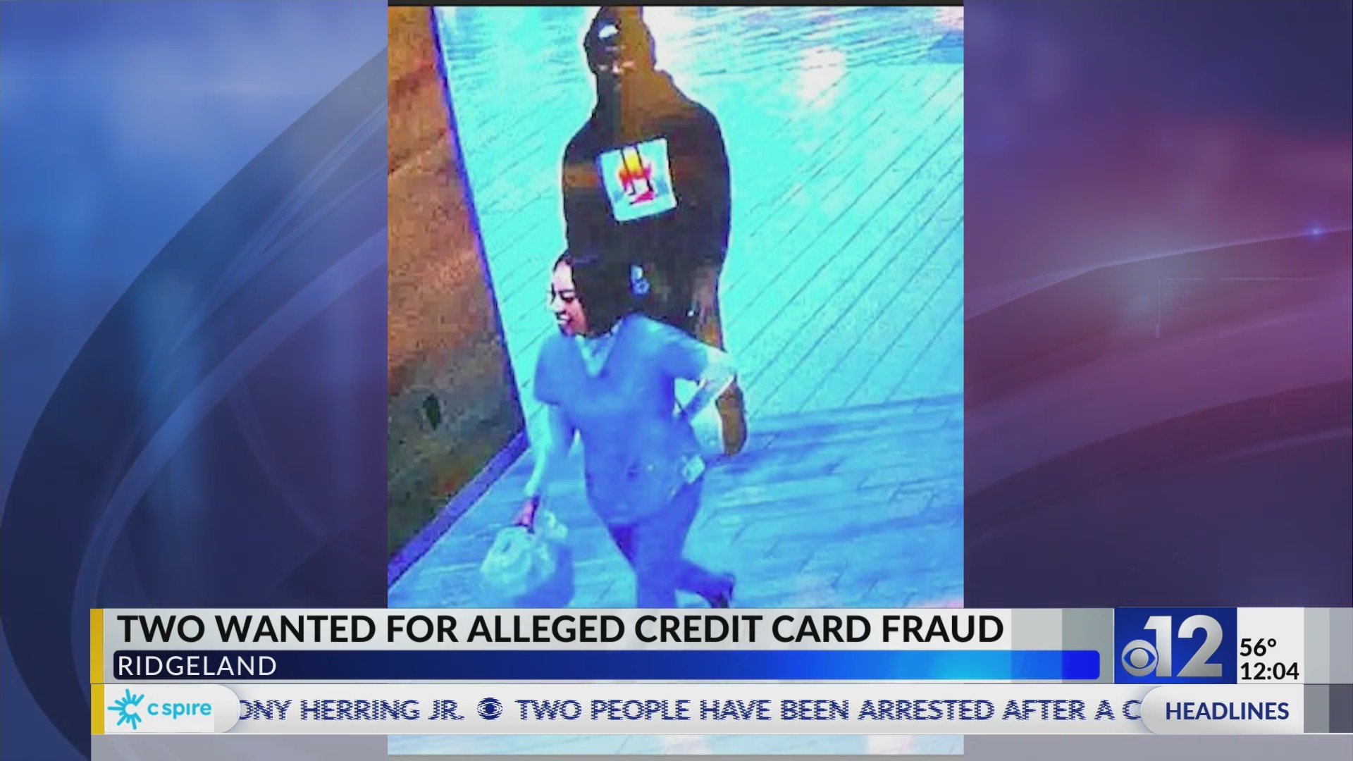Two wanted in Ridgeland credit card fraud case – WJTV