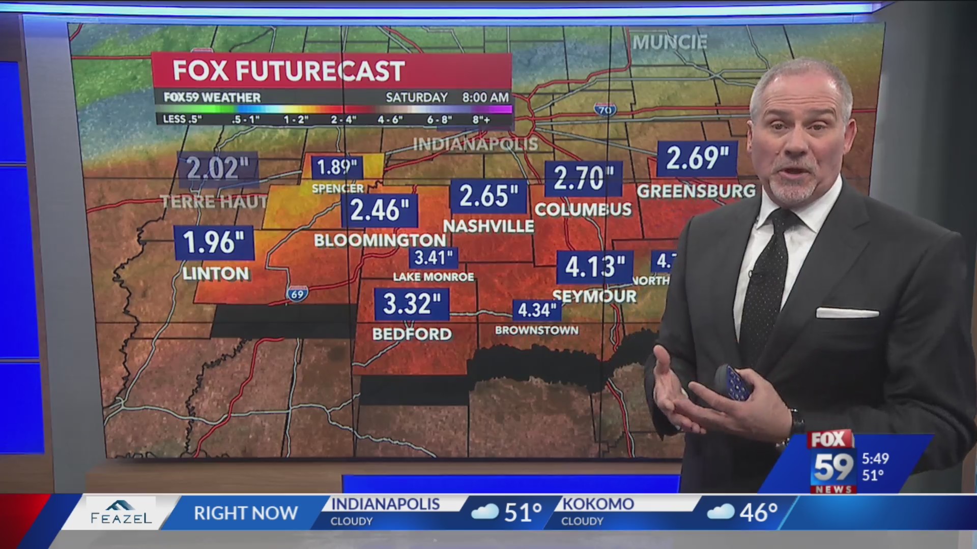 Heavy rain to fall in parts of central Indiana – Fox 59