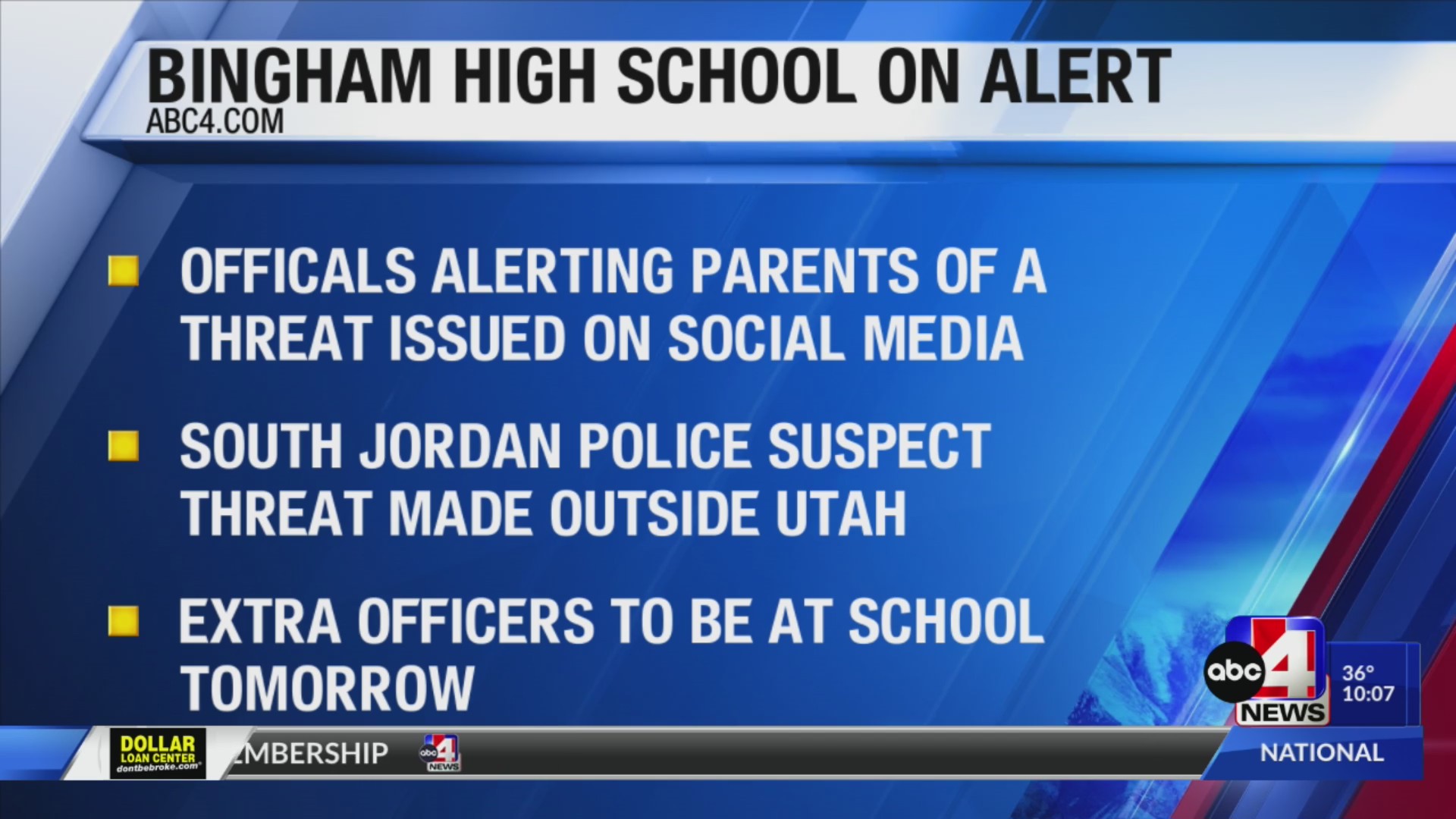 Police investigating threat made against Bingham High School – ABC4 Utah