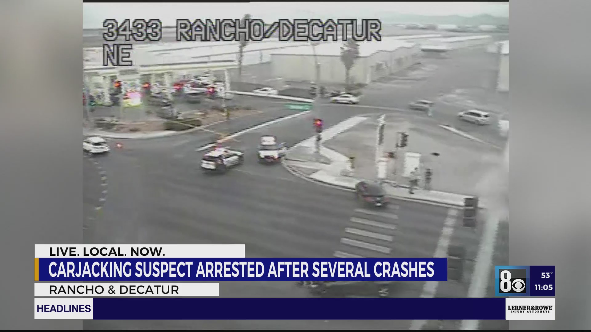 Las Vegas carjacking suspect in custody after hitting police vehicle ...