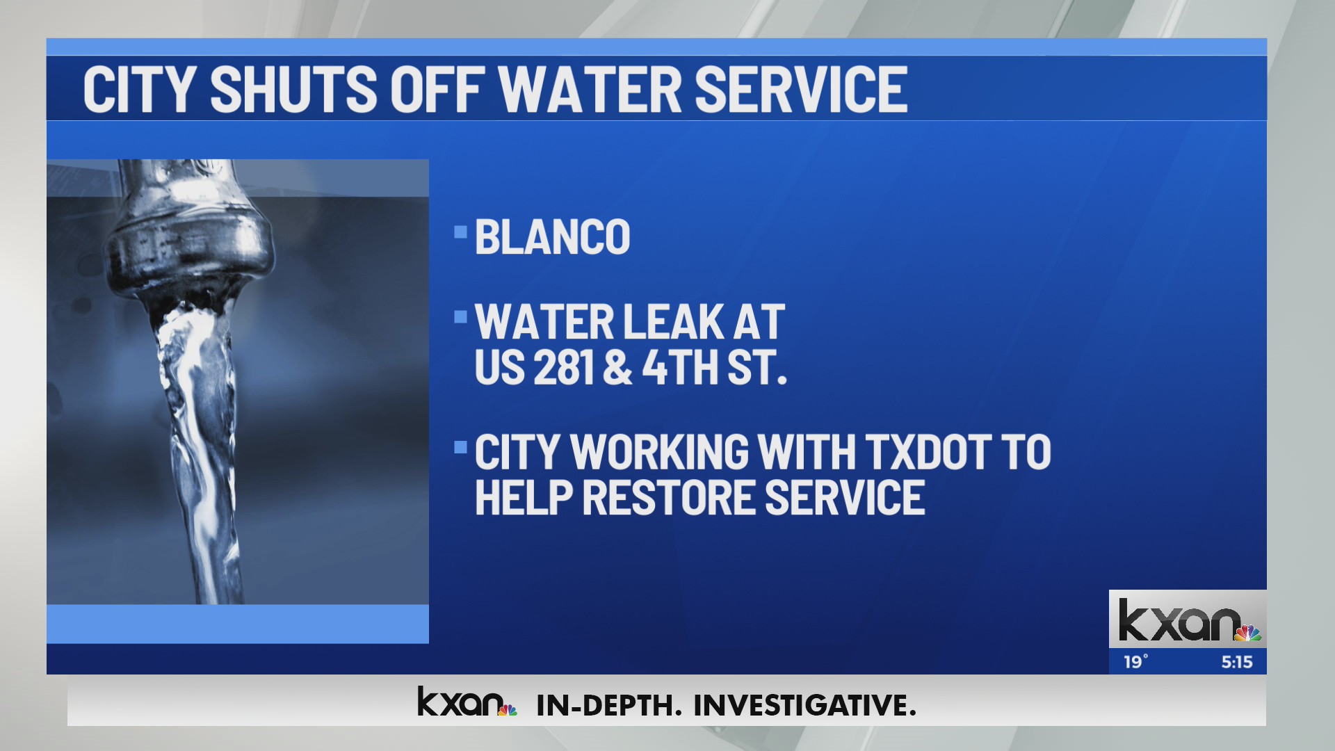 City of Blanco without water service ‘citywide’ due to water leak