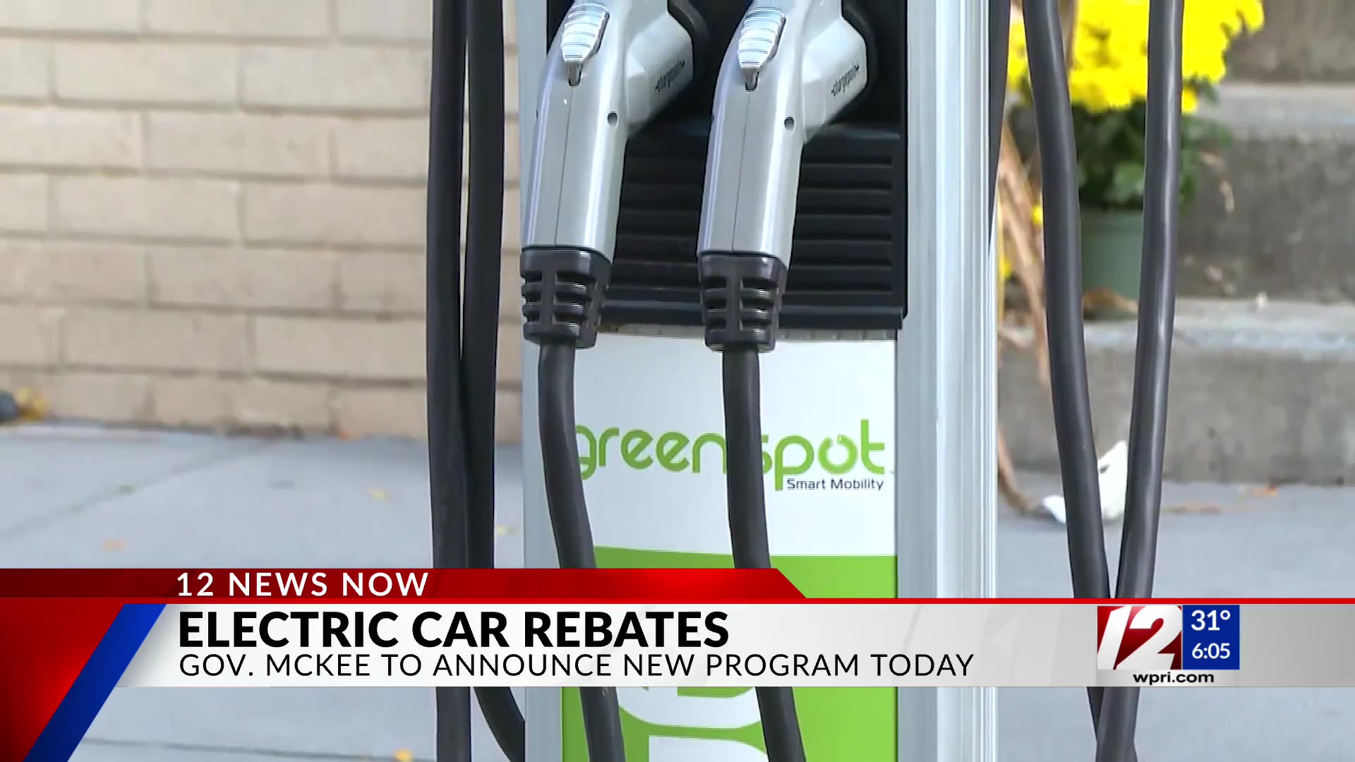 McKee to announce new electric vehicle rebate program at 1030 am