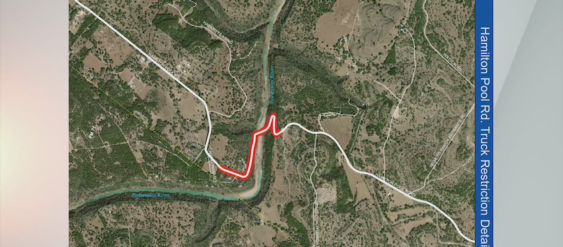 Truck traffic restricted on part of Hamilton Pool Road – KXAN Austin
