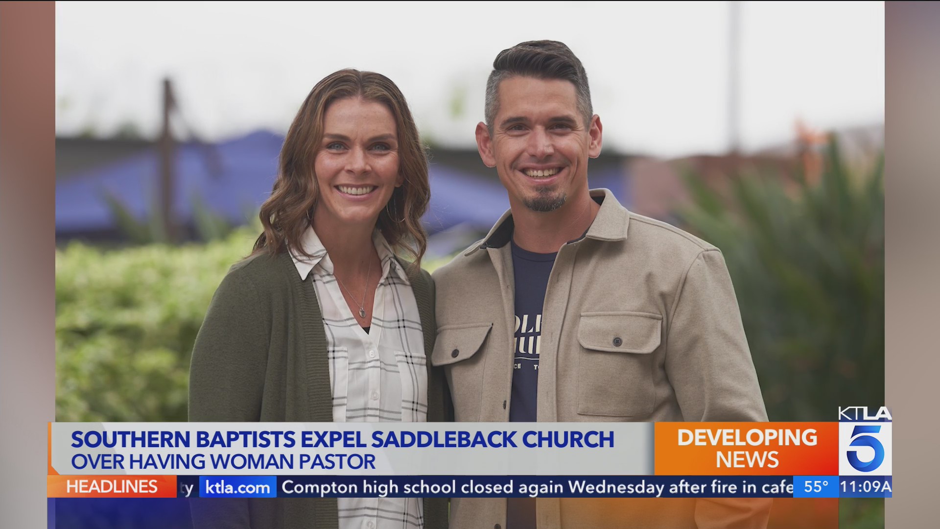 Southern Baptists expel Saddleback Church for having woman pastor KTLA(02)
