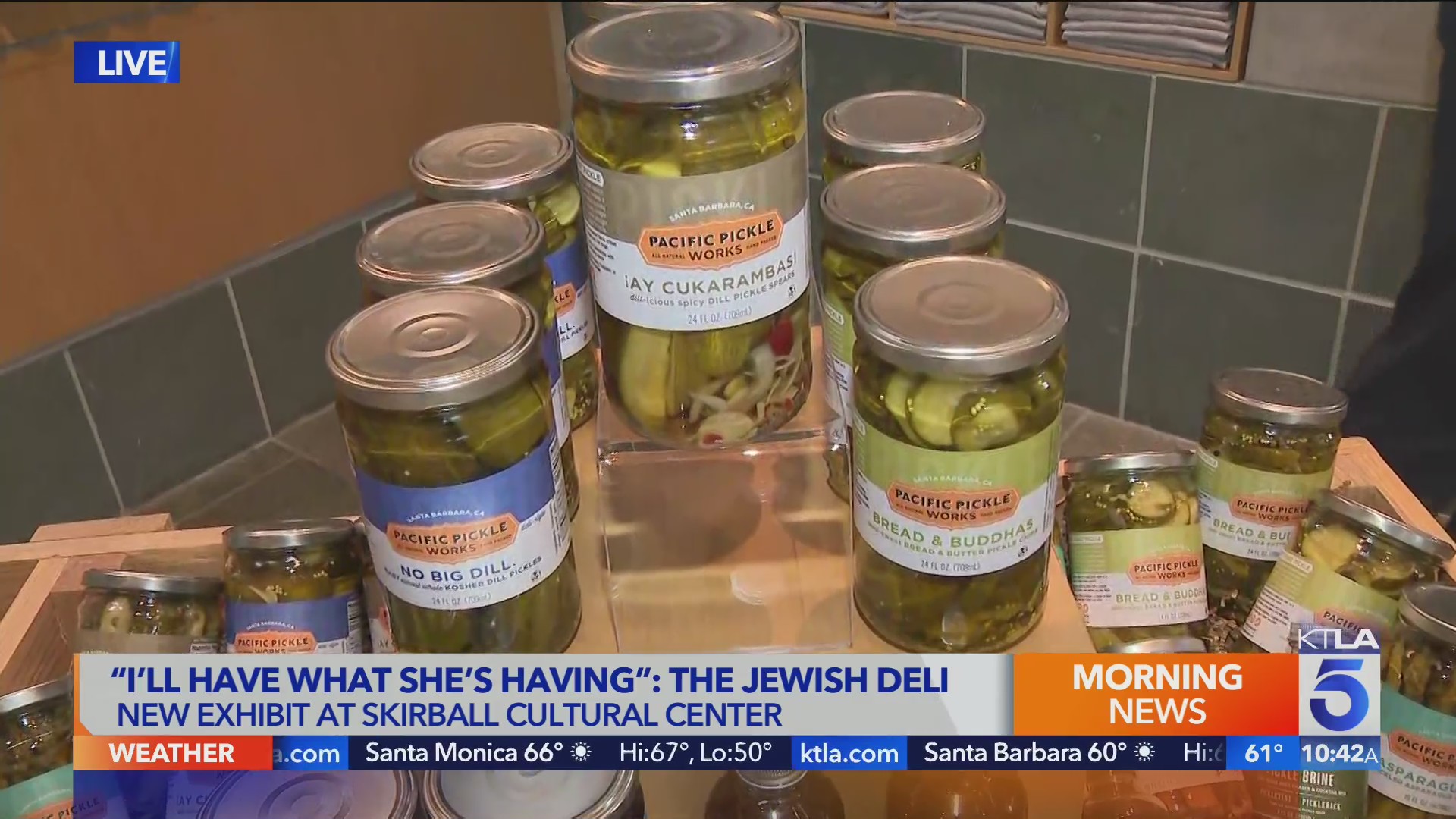 New Jewish deli exhibit opens at Skirball Cultural Center (10 a.m.) KTLA