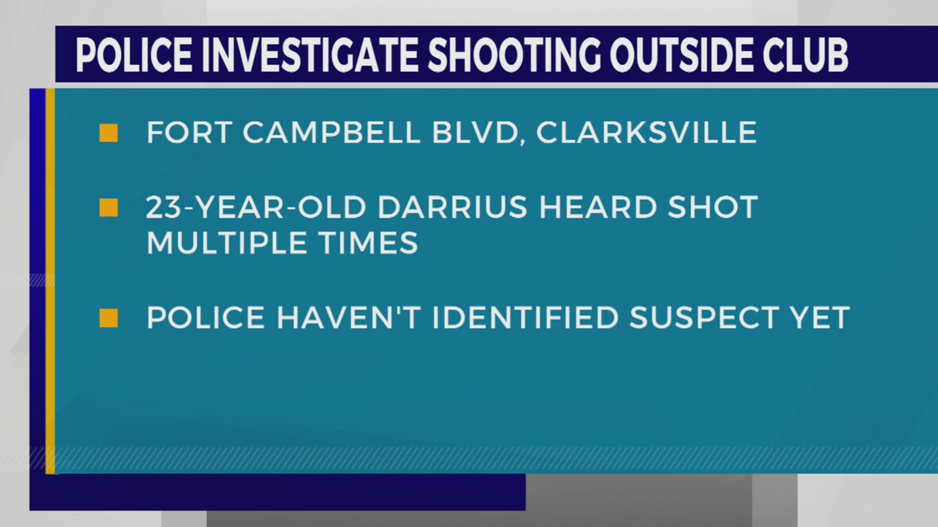 Man dies after being shot outside of Clarksville club – WKRN News 2
