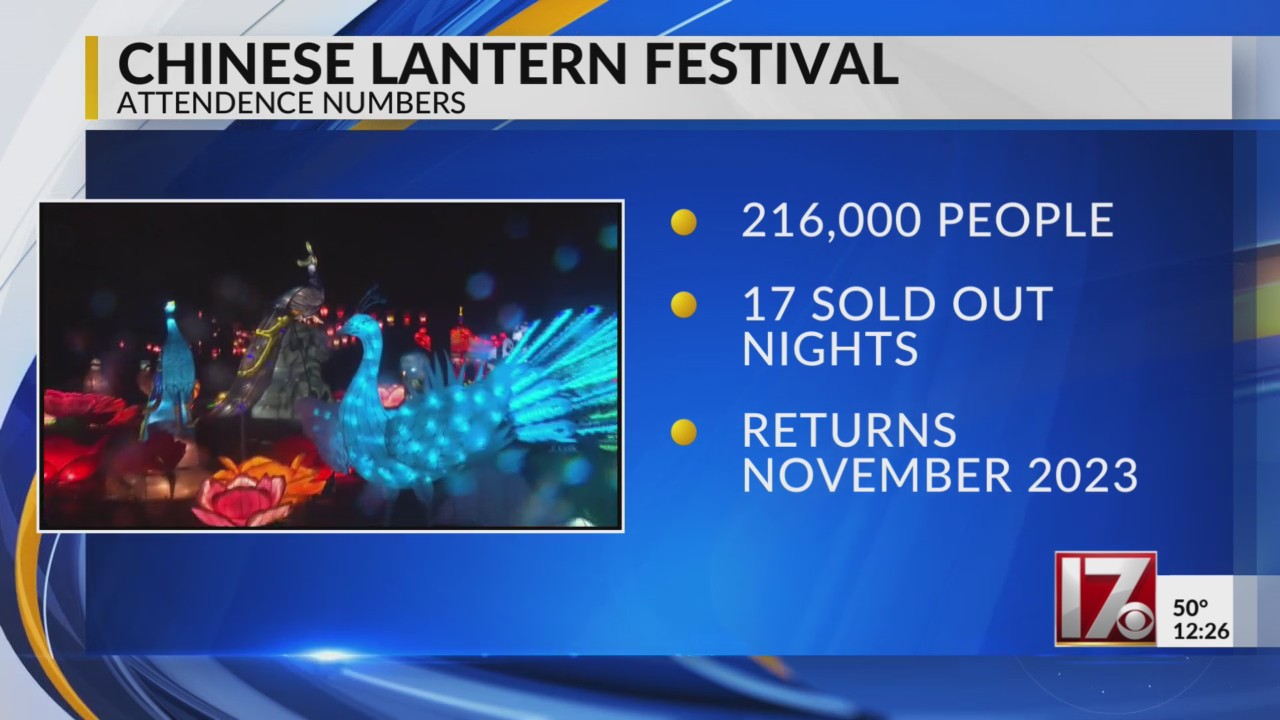 North Carolina Chinese Lantern Festival broke attendance record