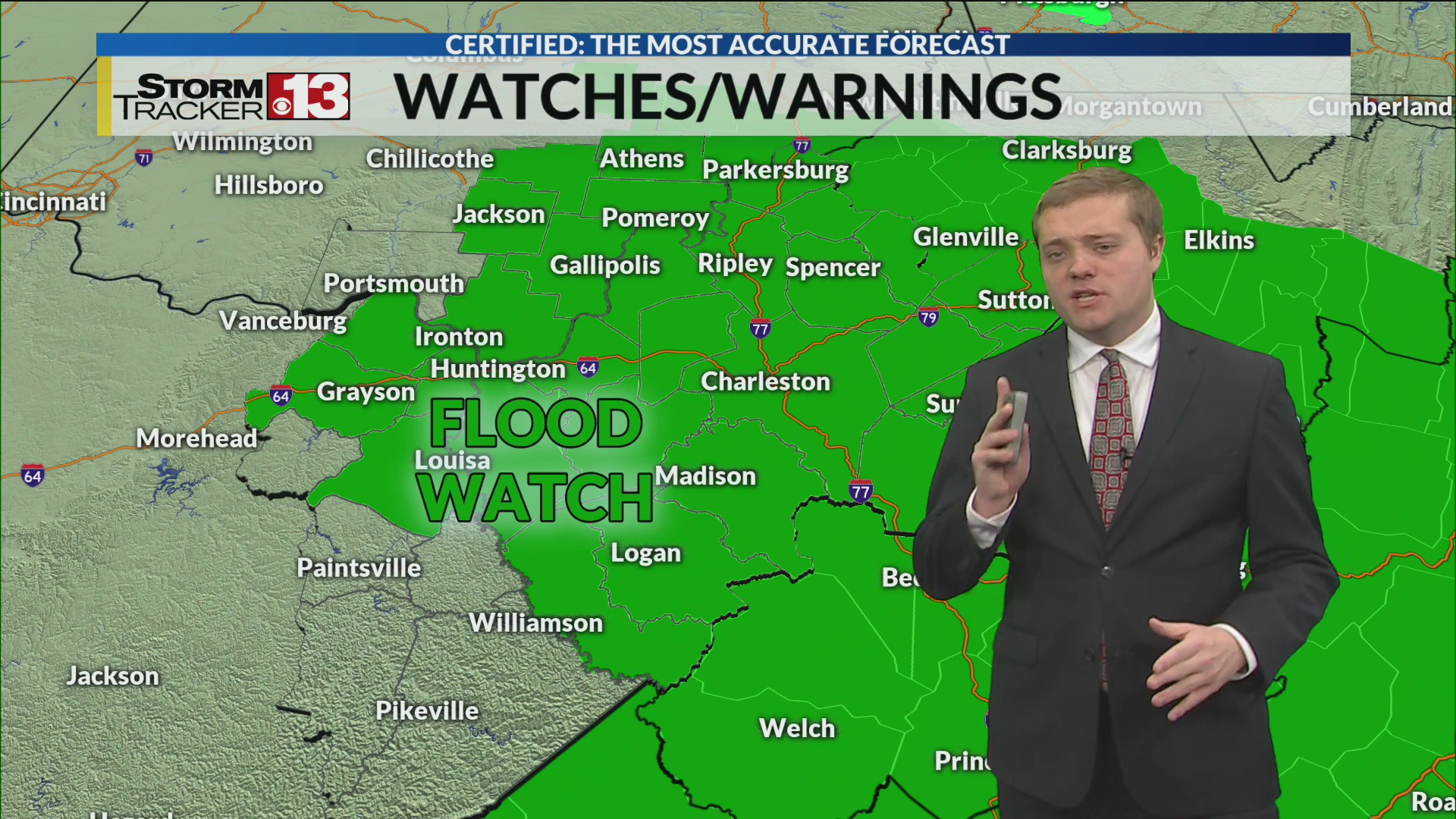 More rain and flood watches tonight – WOWK 13 News